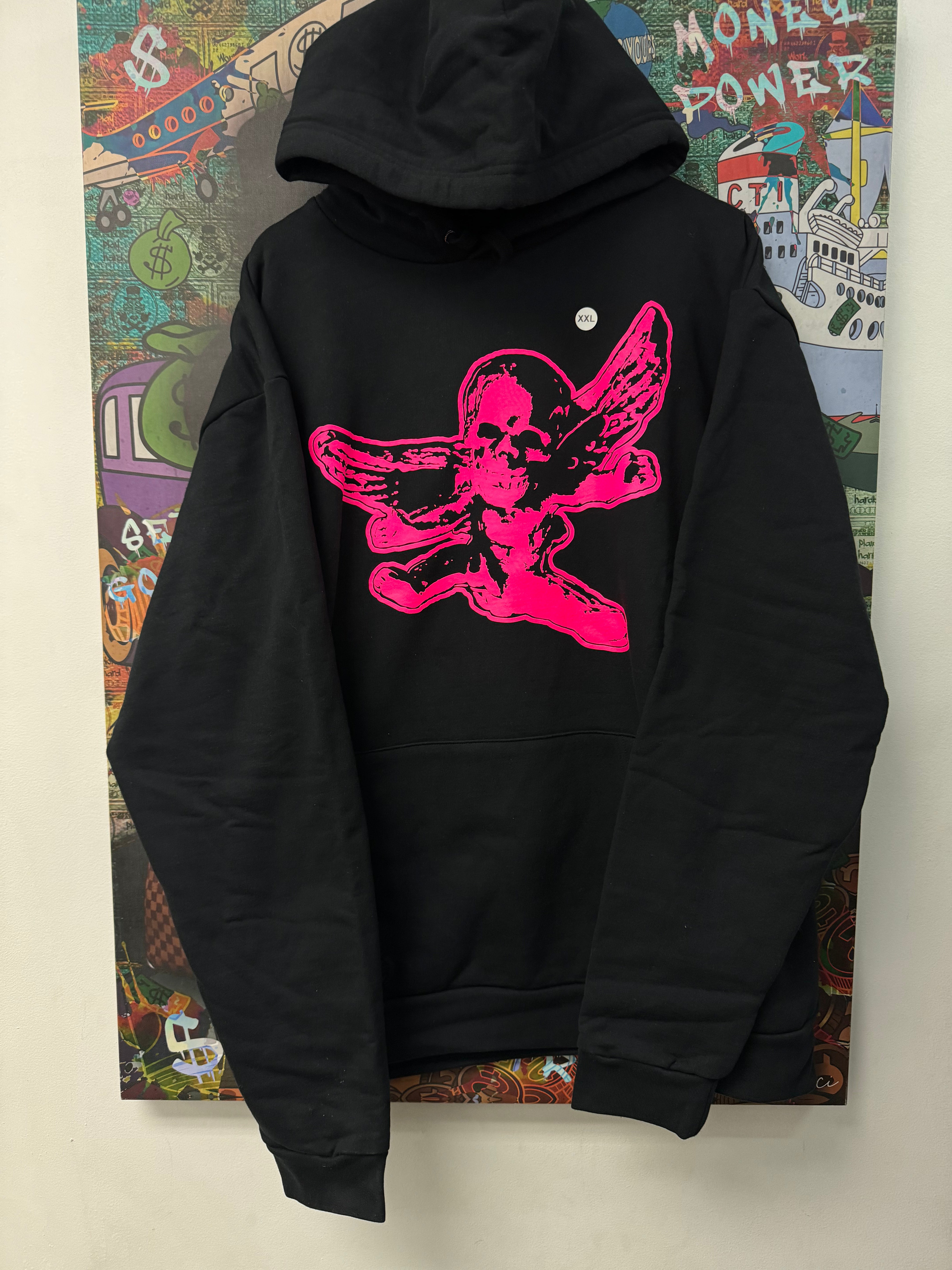 Chrome Hearts Black Pink Foti Hoodie