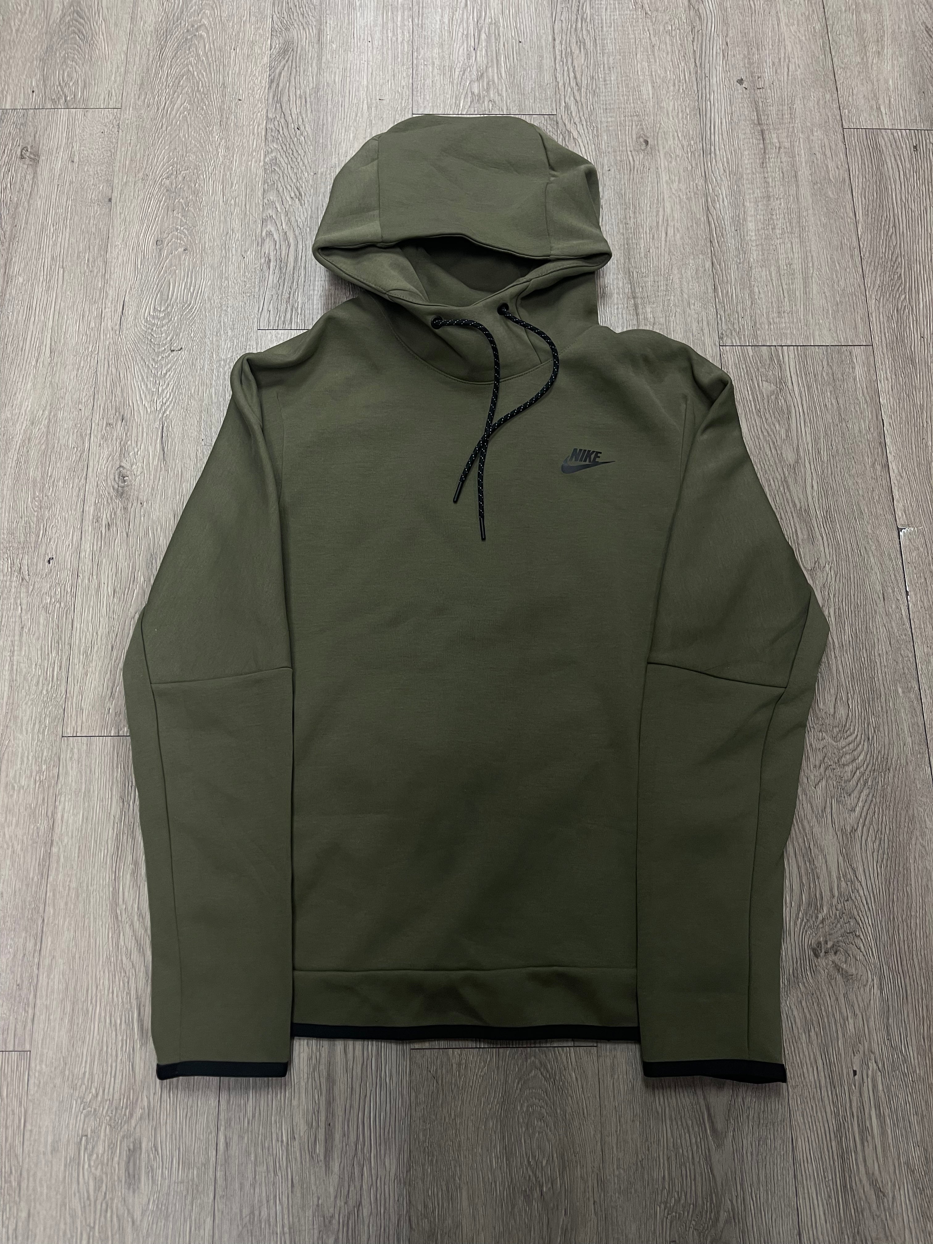 Nike Olive Tech Pullover Hoodie