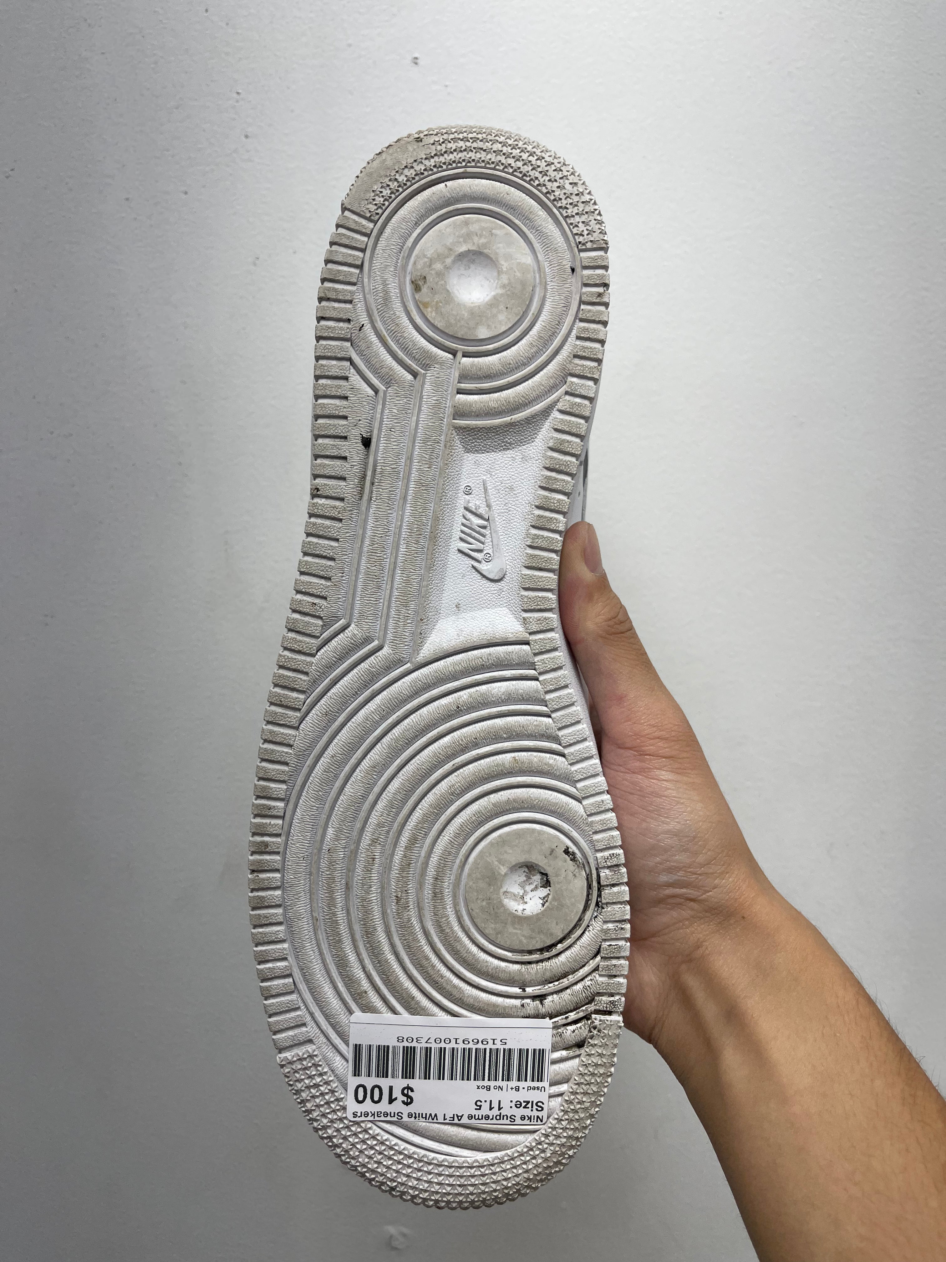 Nike Supreme AF1 White Sneakers