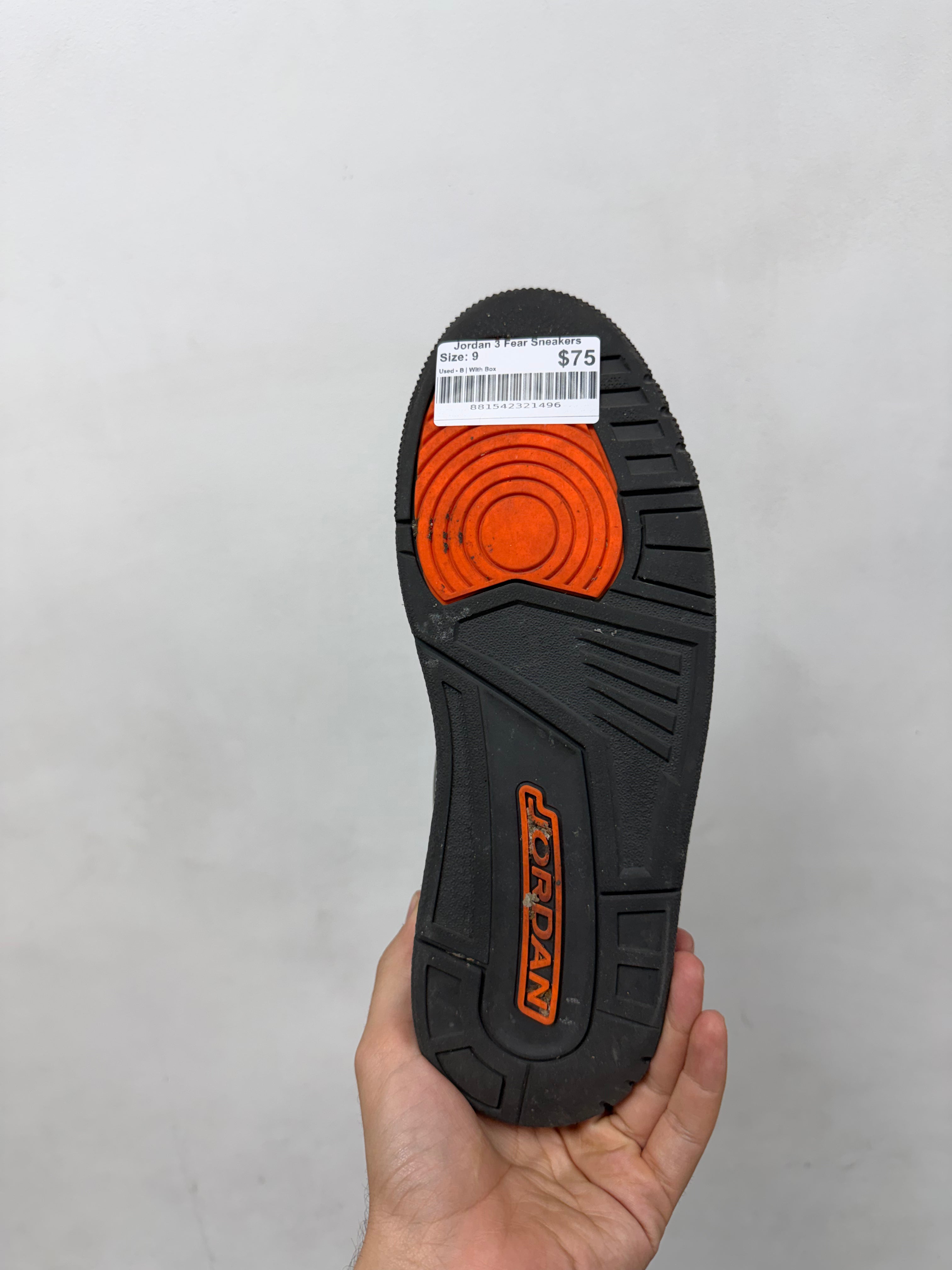 Jordan 3 Fear Sneakers