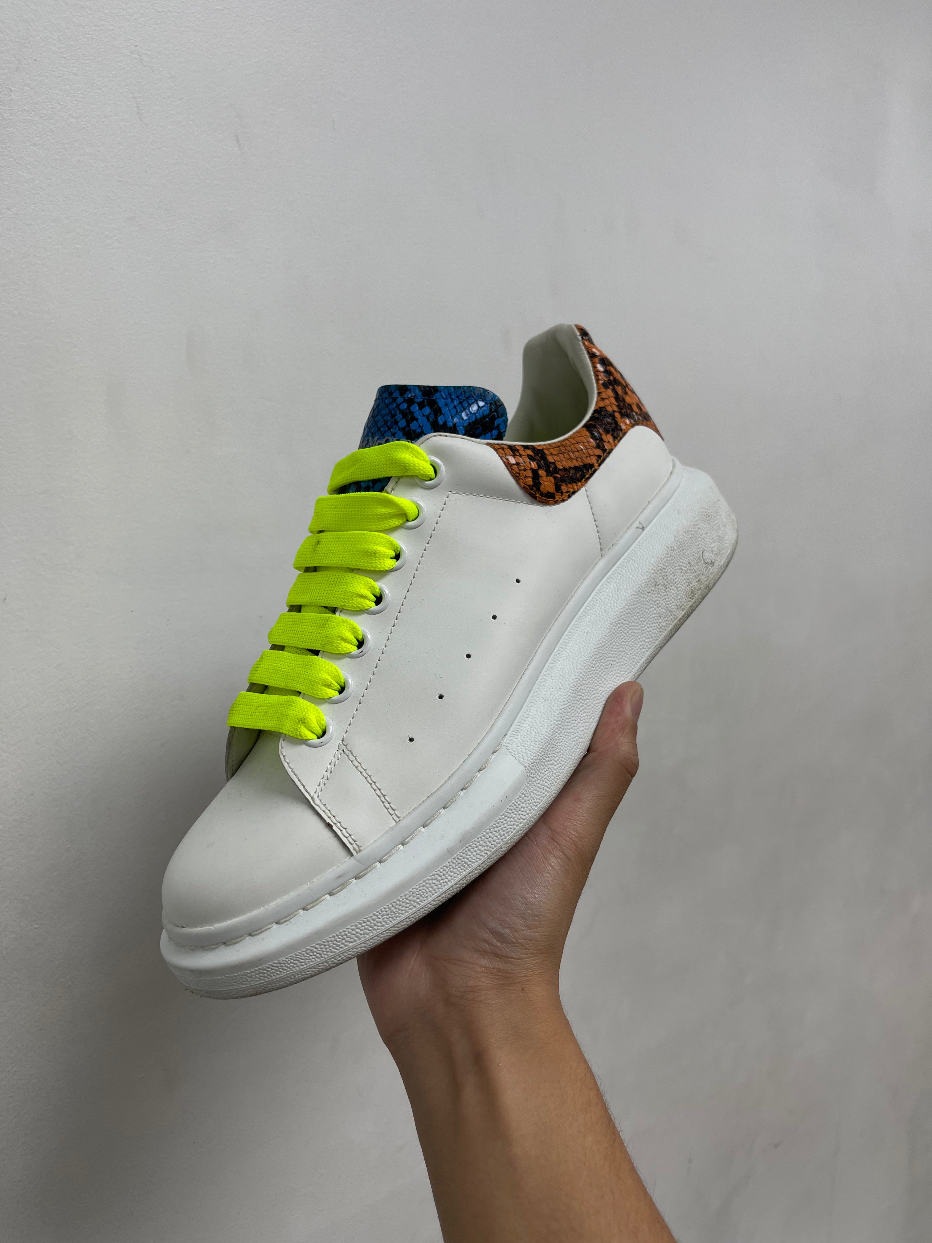 Alexander McQueen White Multi Oversized Sneakers