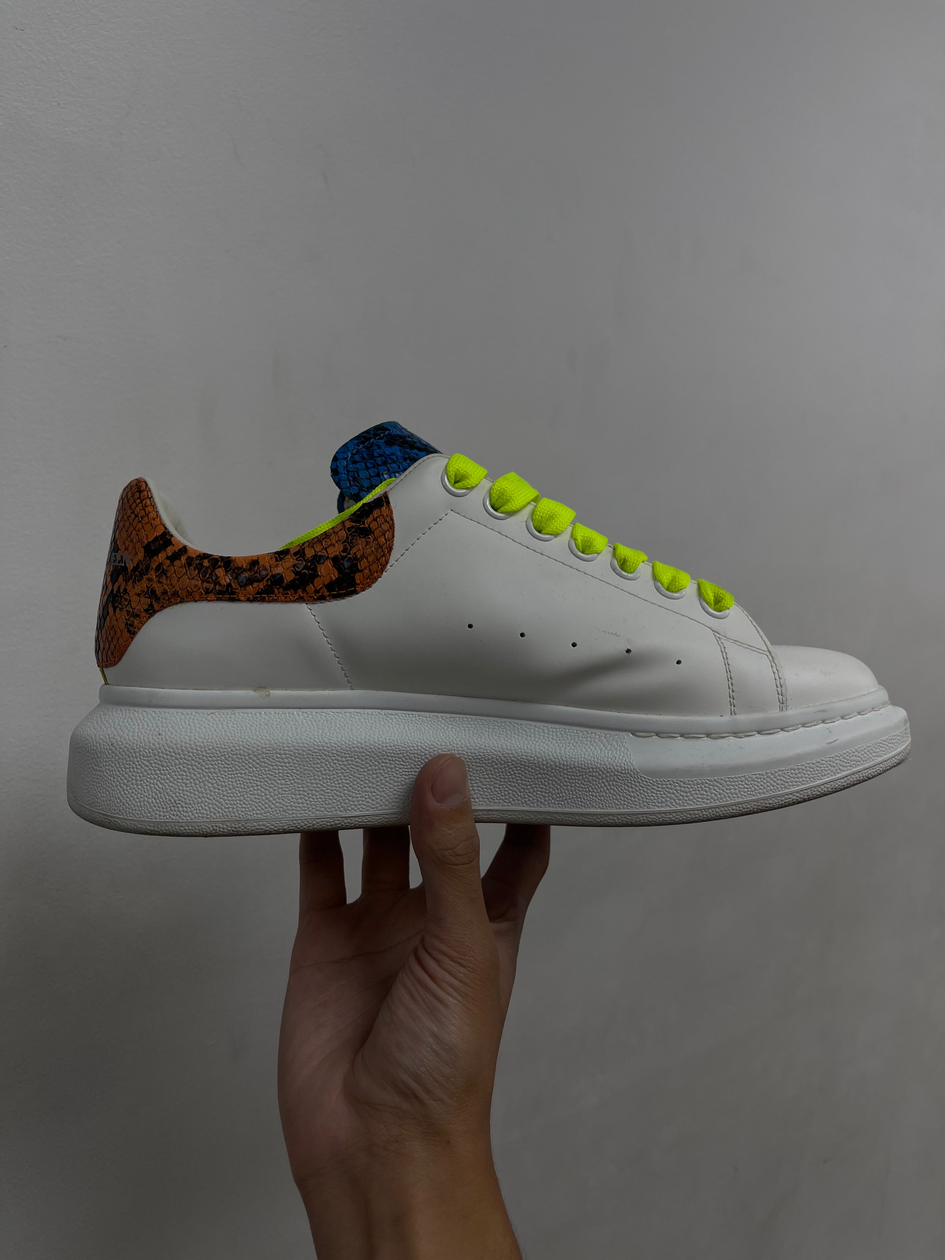 Alexander McQueen White Multi Oversized Sneakers