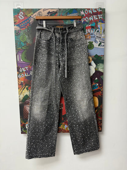 BORC Grey Crystal Jeans Used