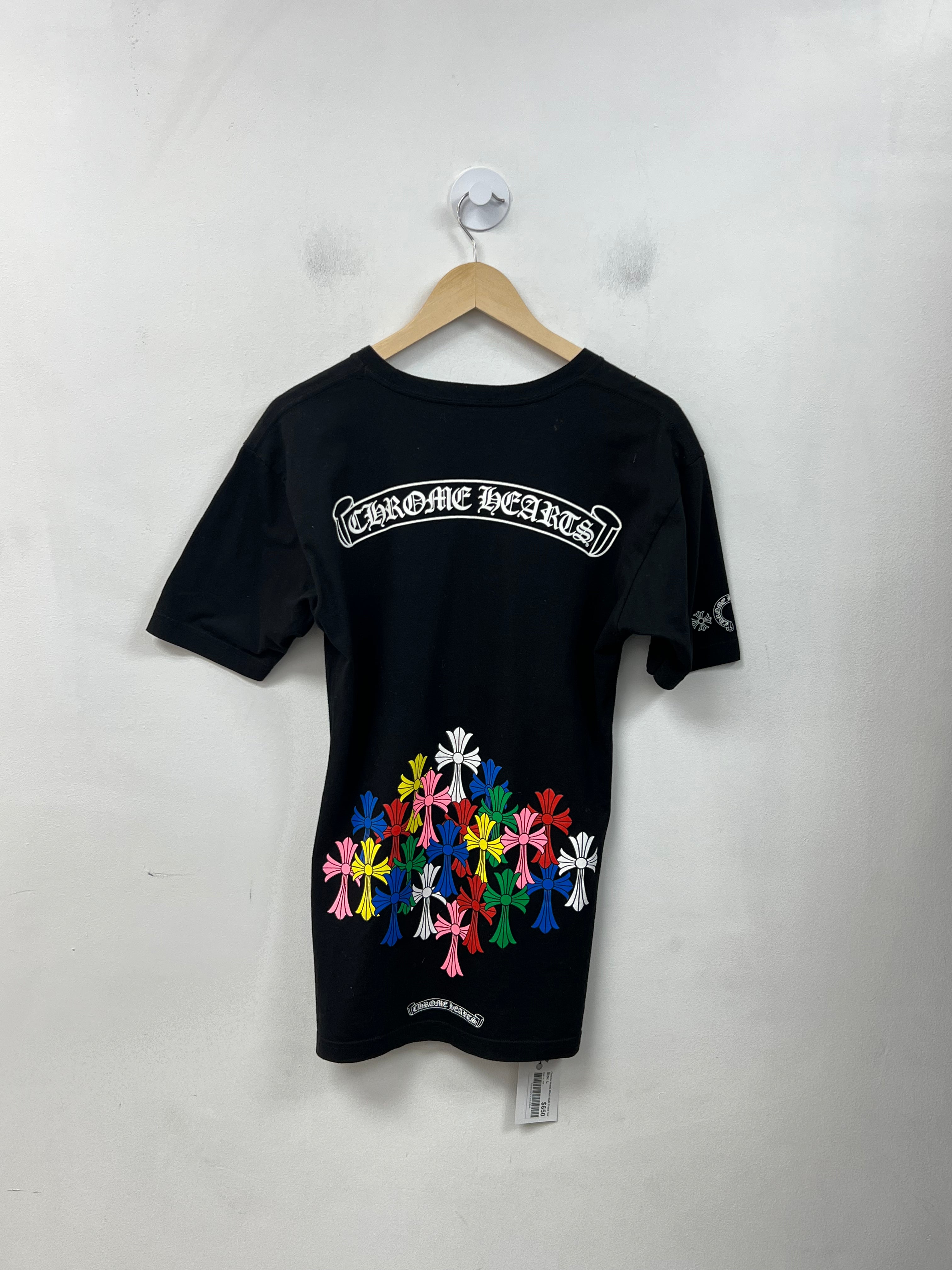 Chrome Hearts Black Multi Cross Tee