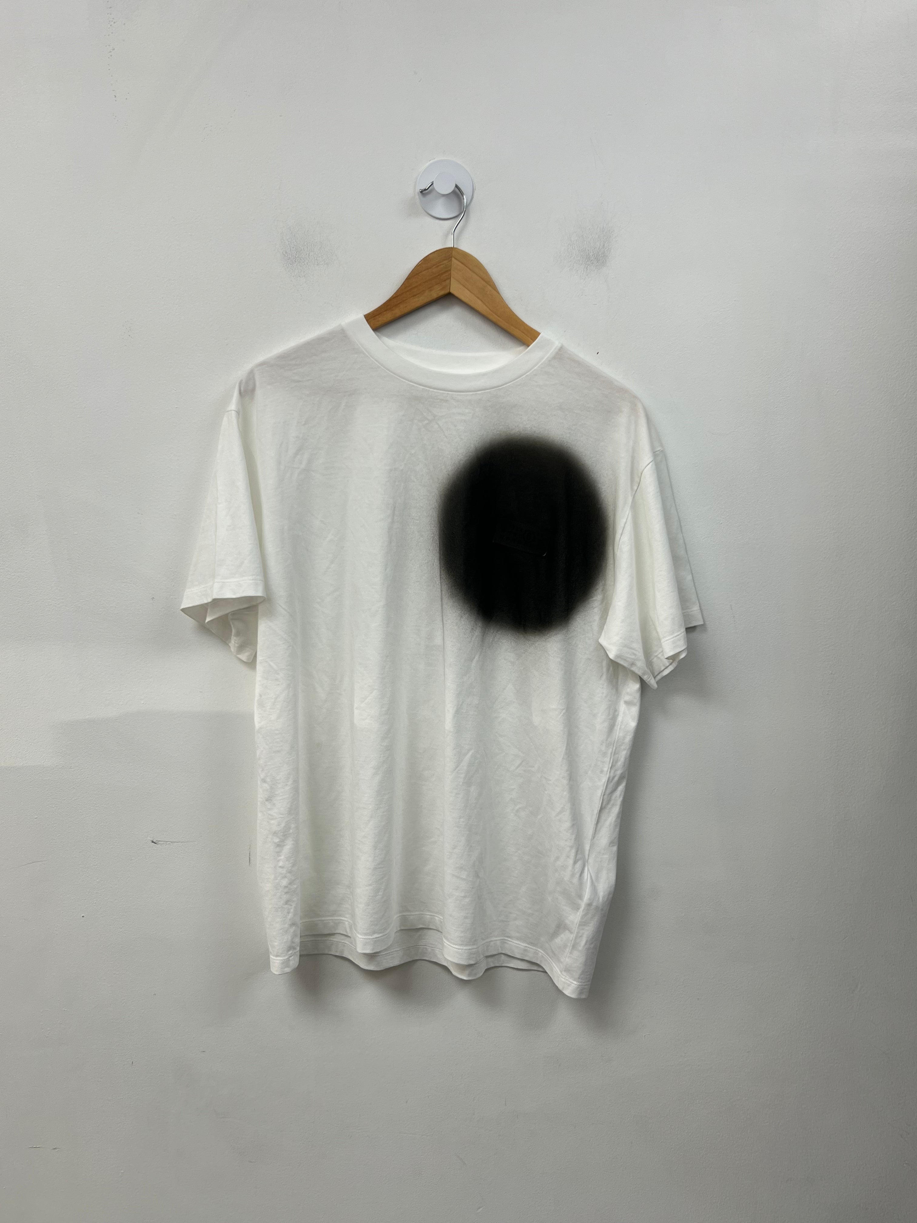 Maison Margiela White Black Spray Tee