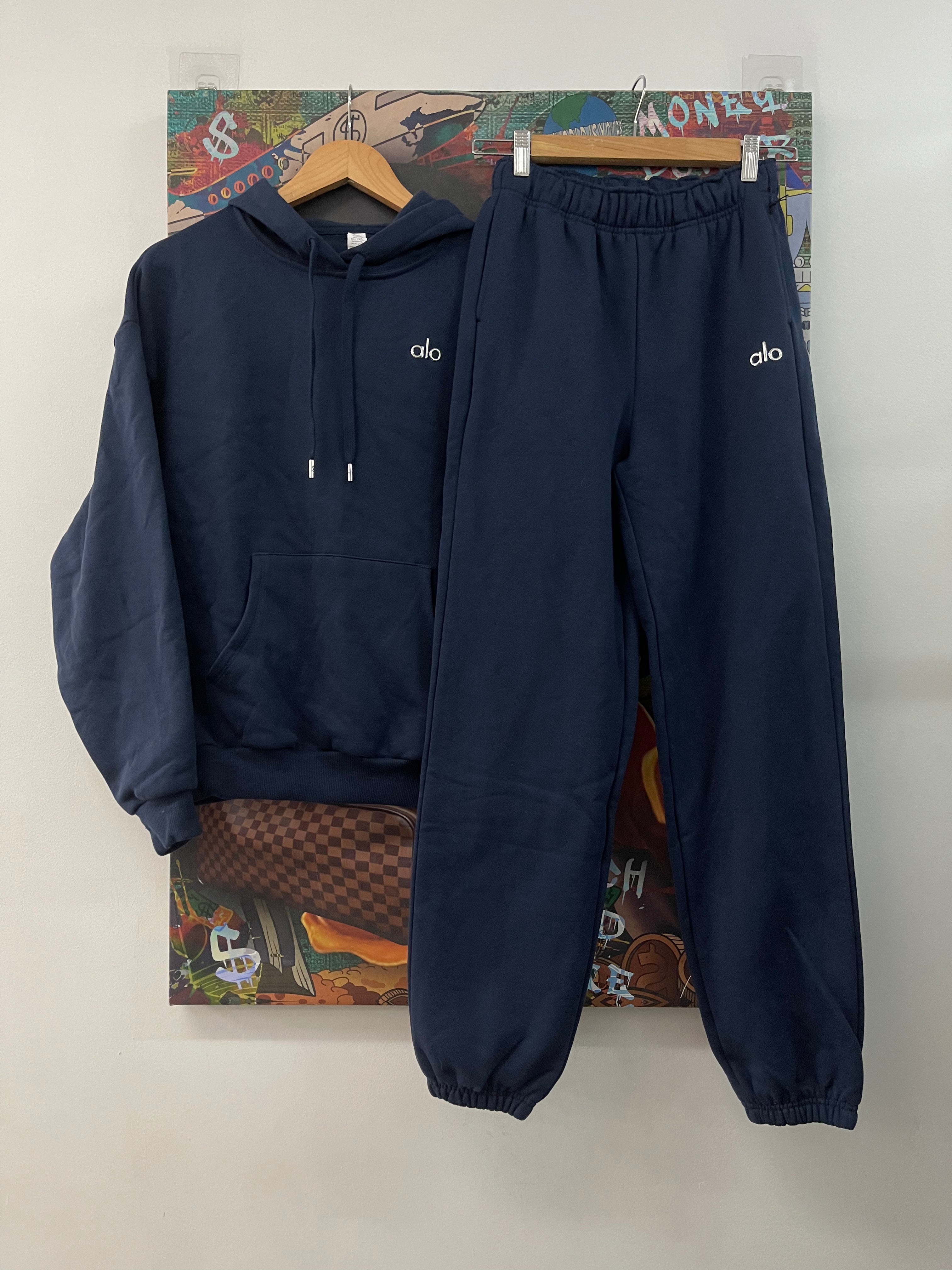 ALO Navy Accolade Sweatsuit