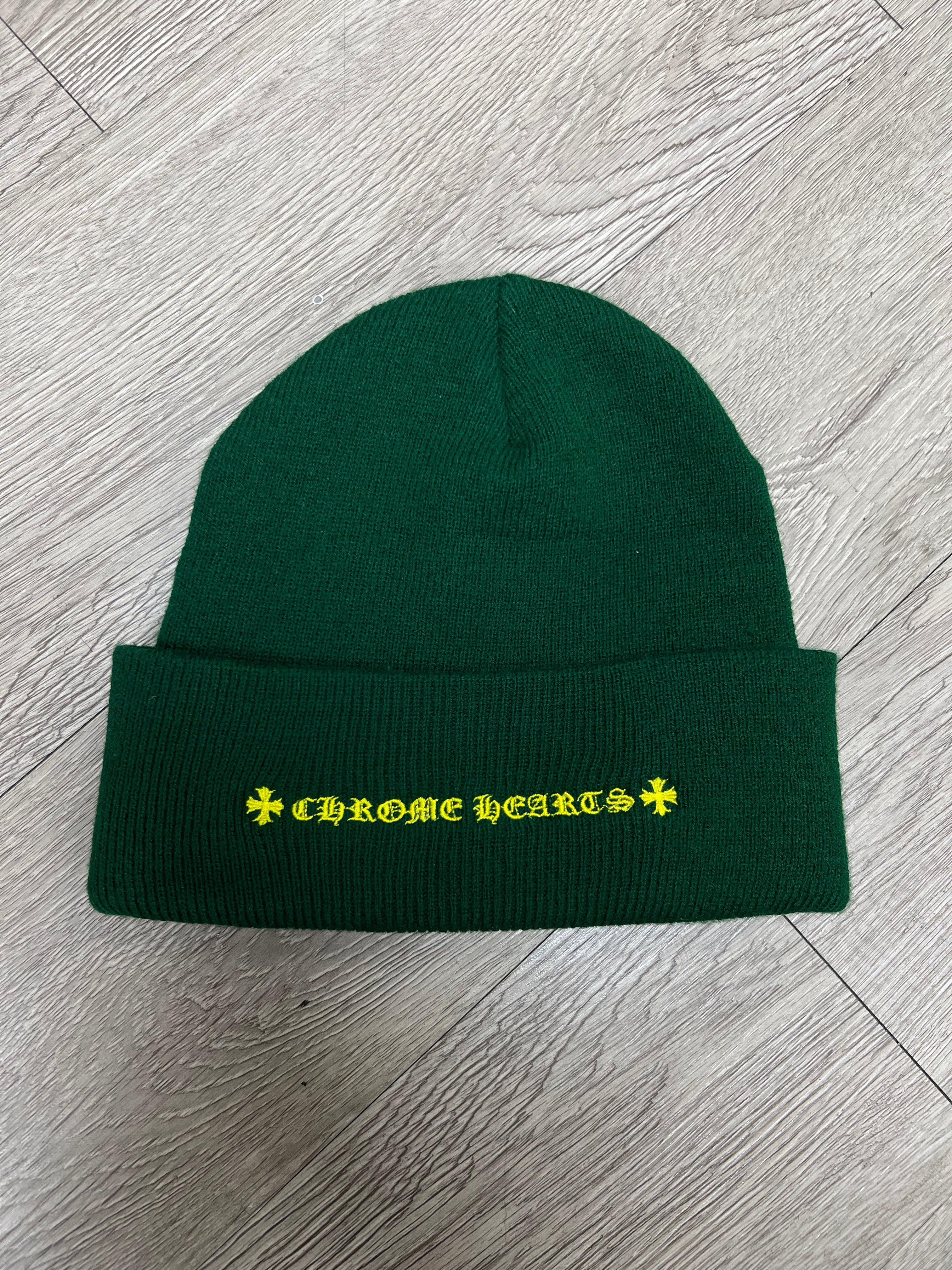 Chrome  Hearts Matty Boy Green Yellow Spec Beanie