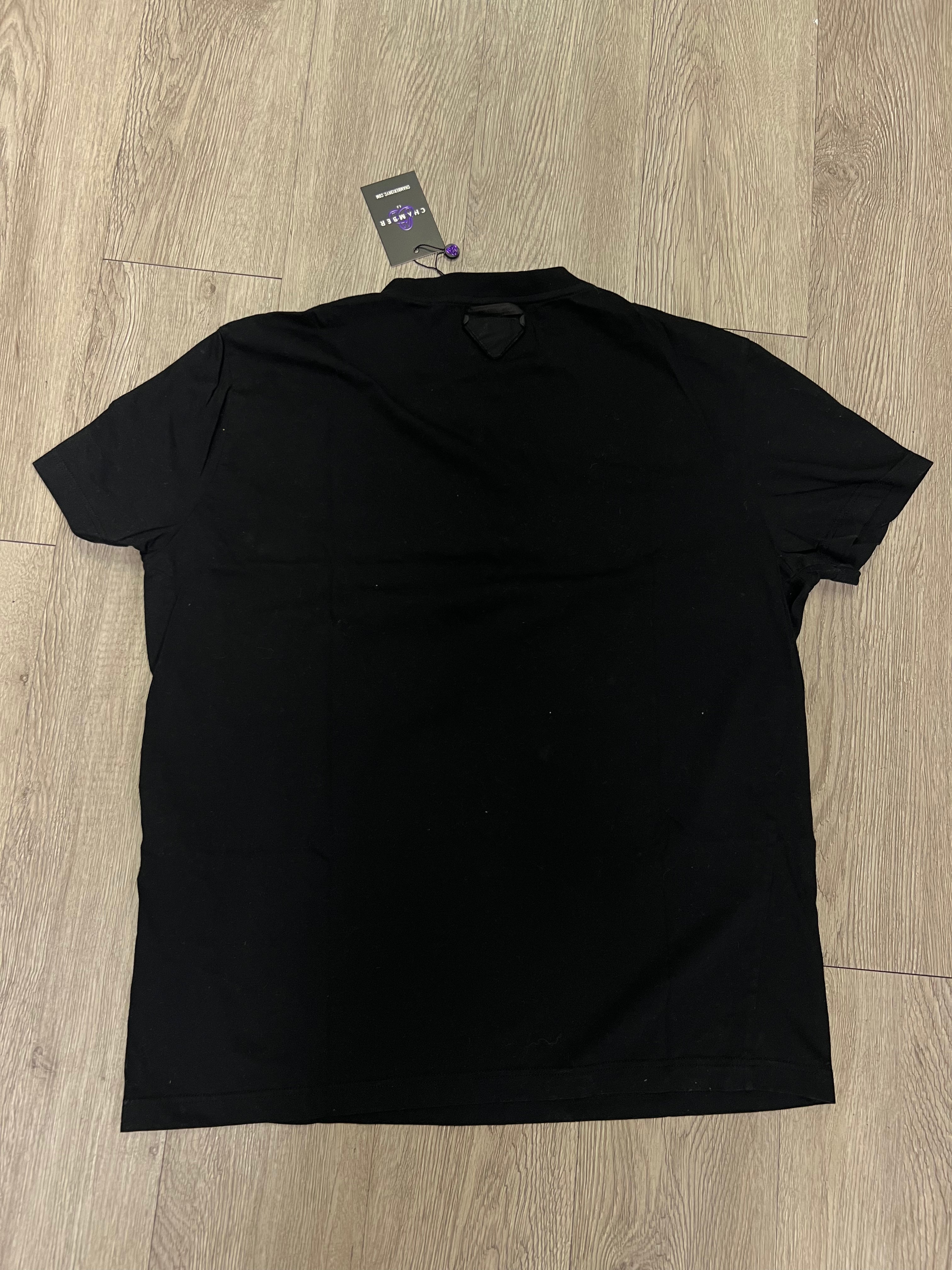 Prada Black Tonal Logo Tee