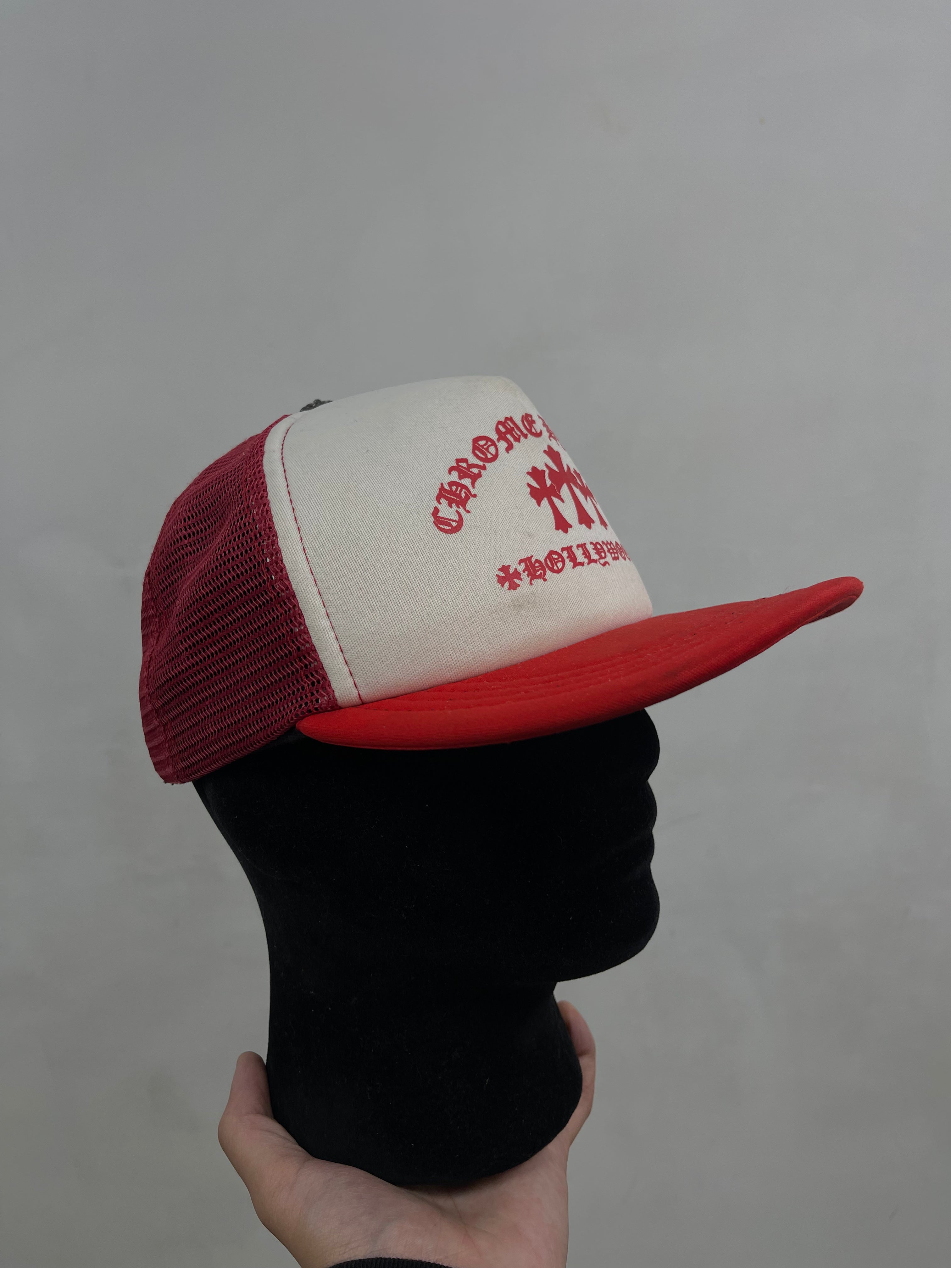 Chrome Hearts Red White King Taco Trucker Hat