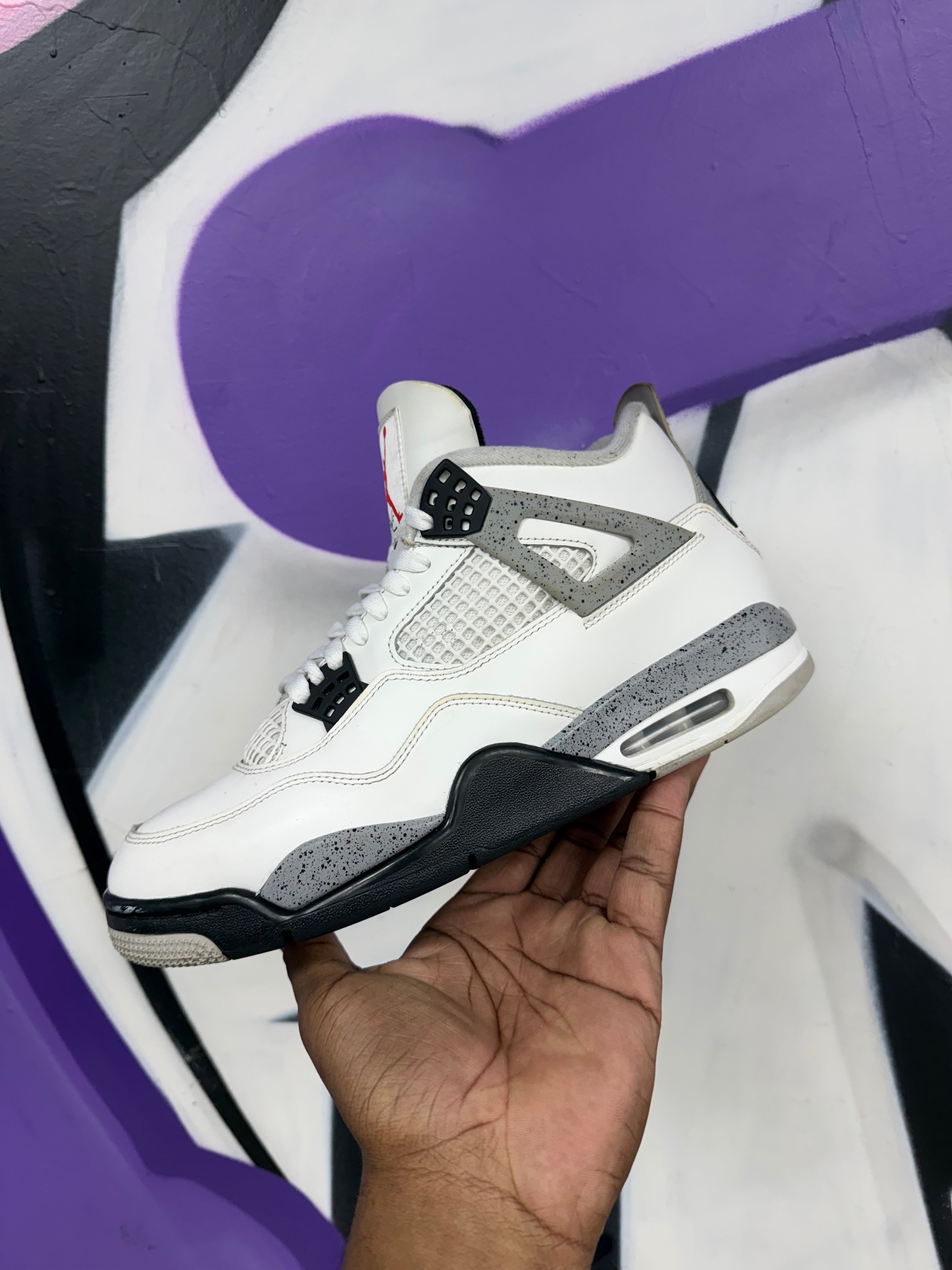 Jordan 4 White Cement Sneakers