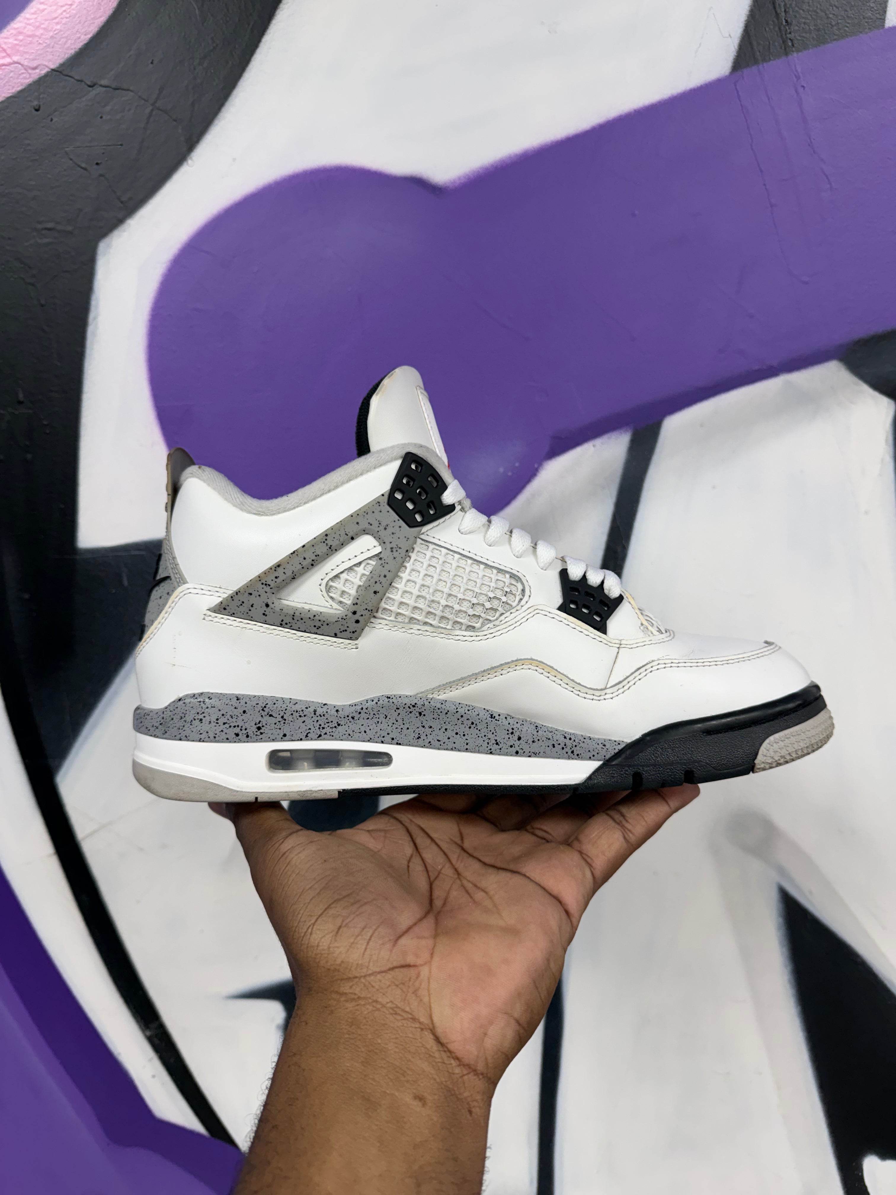 Jordan 4 White Cement Sneakers
