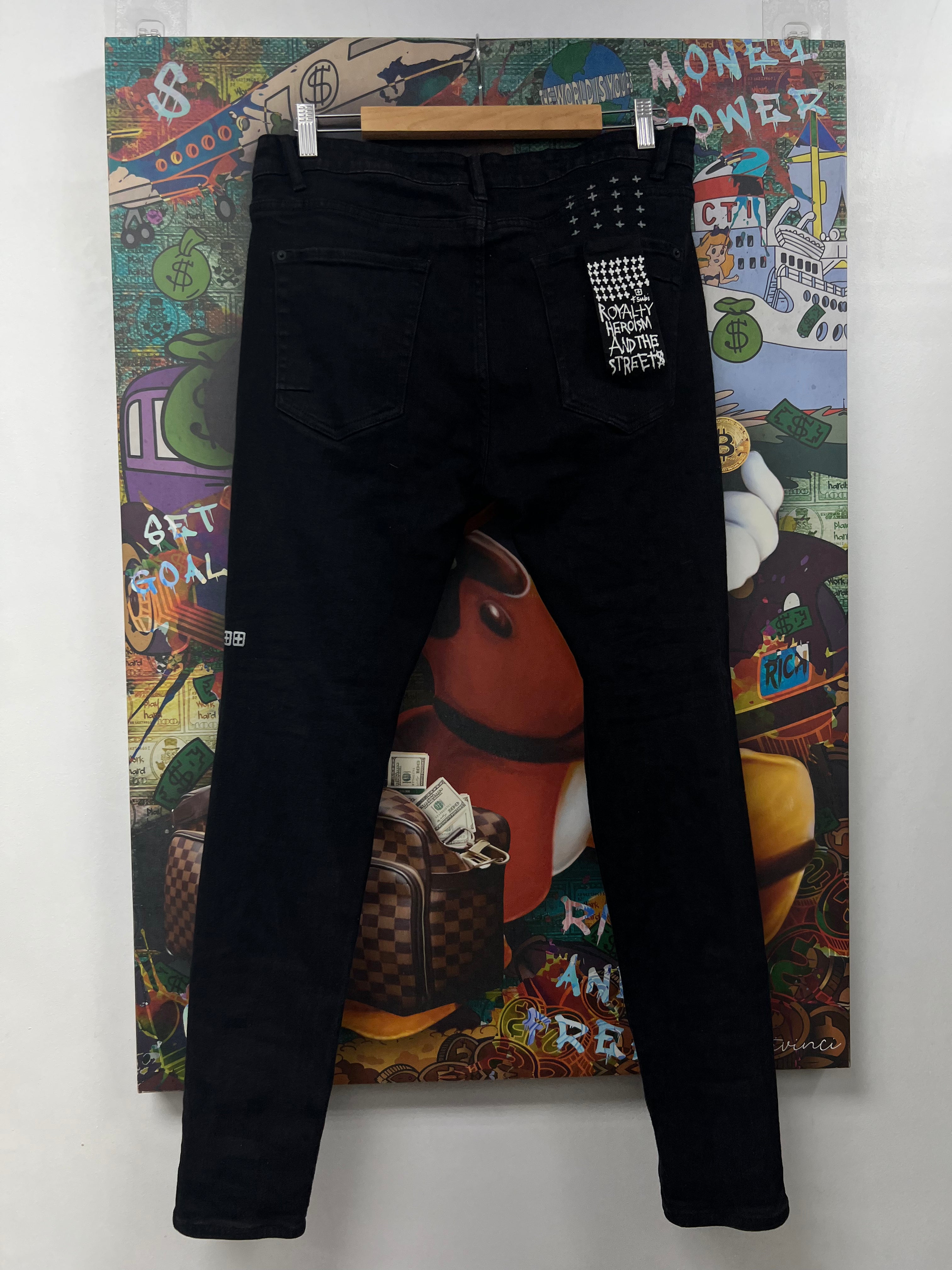 Ksubi Black Knee Ripped Jeans