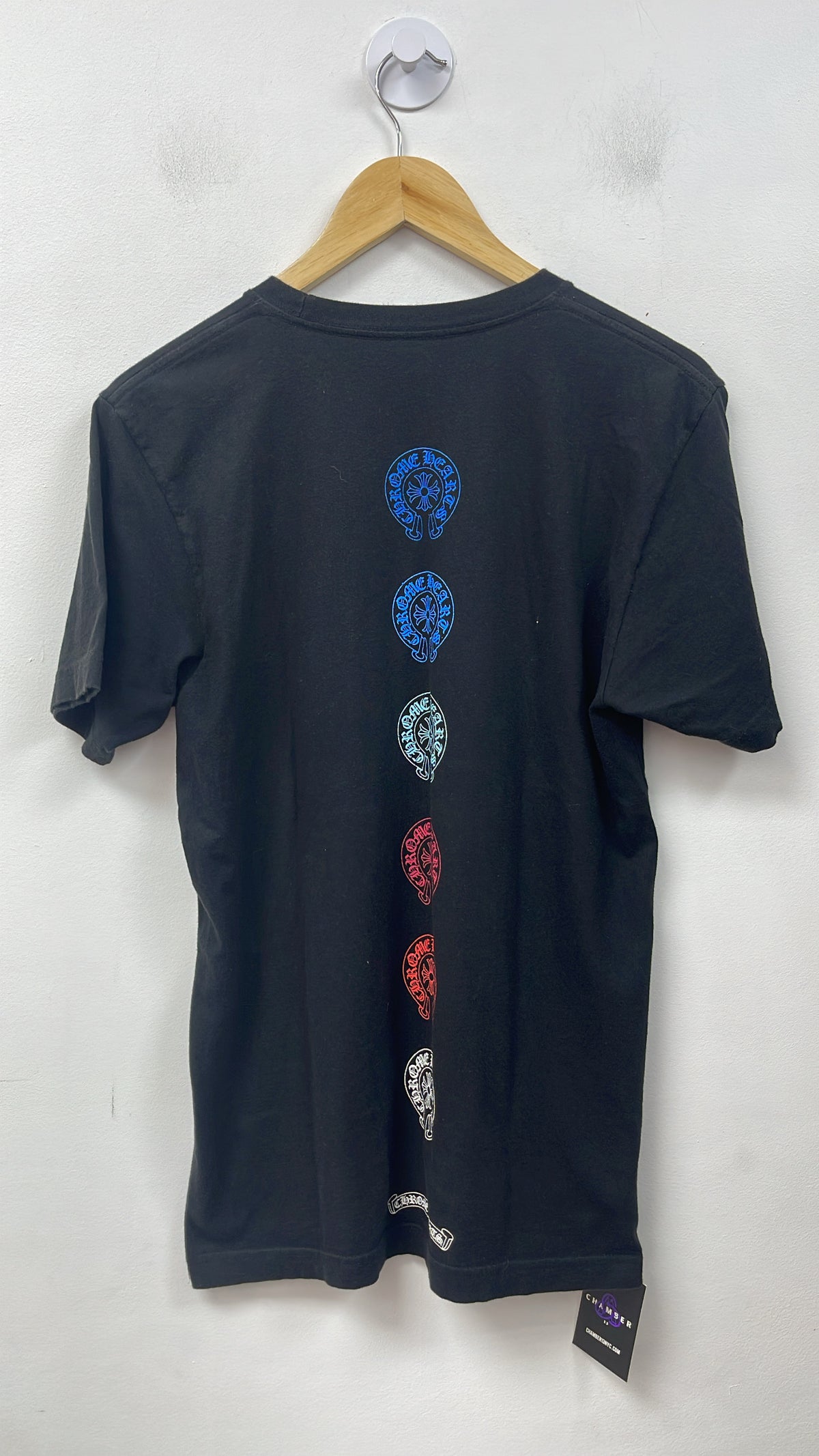 Chrome Hearts Black Multi Color Horseshoe Tee