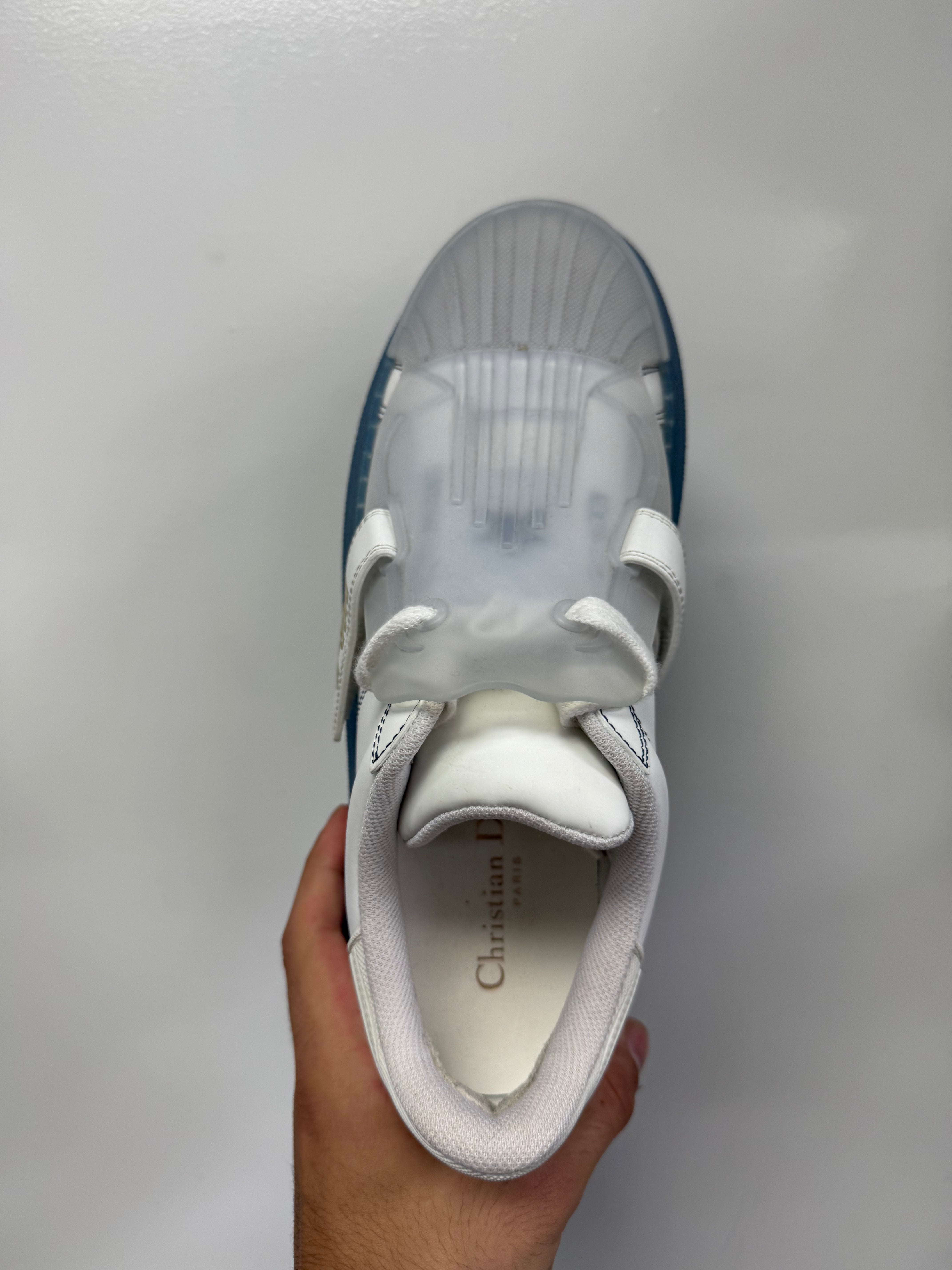 Dior Strap Sneaker White Blue New 40 (US 7) With Box