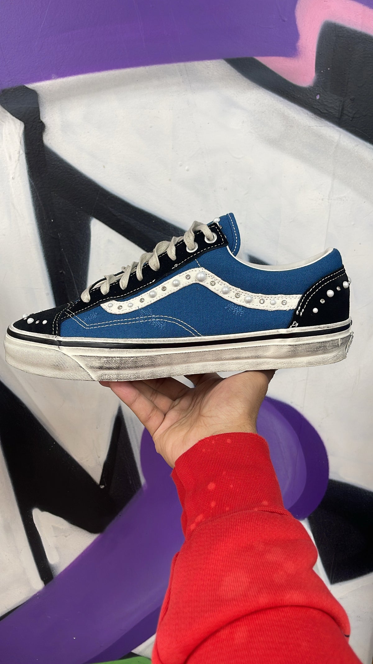 Vans LX Old Skool 36 Pearlized Navy Sneakers