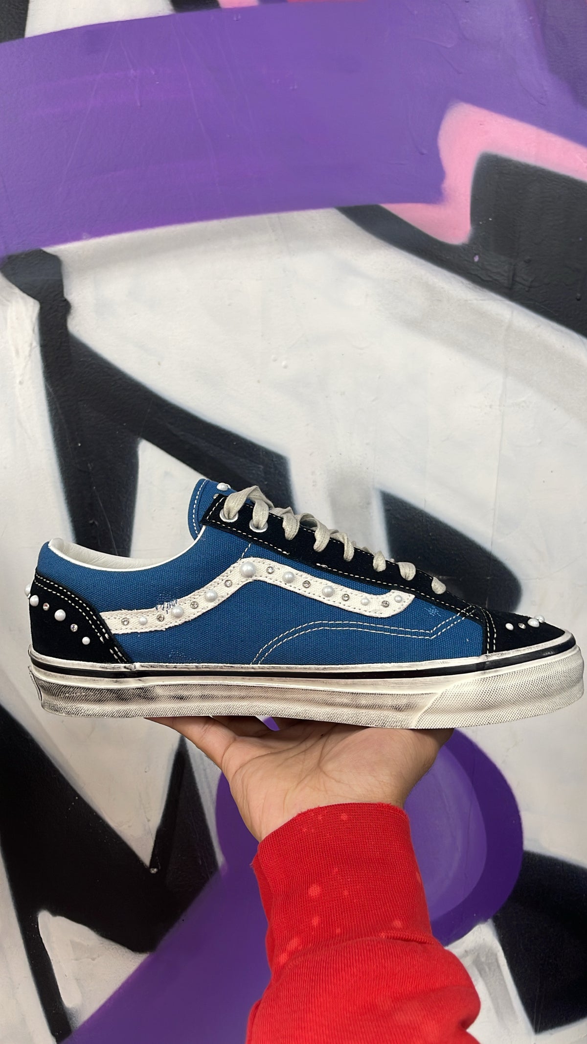 Vans LX Old Skool 36 Pearlized Navy Sneakers