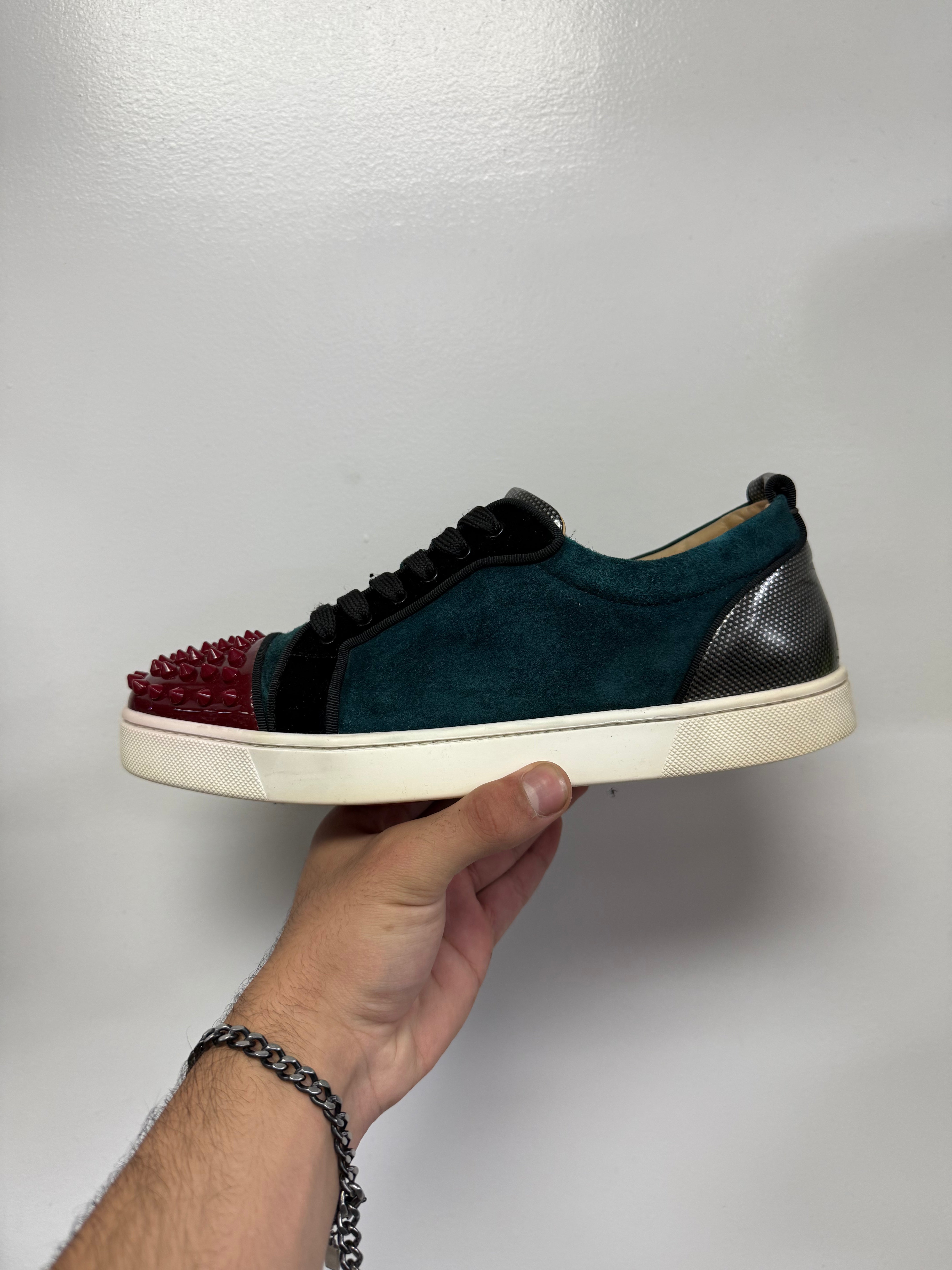 Christian Louboutin Navy Red Sneakers