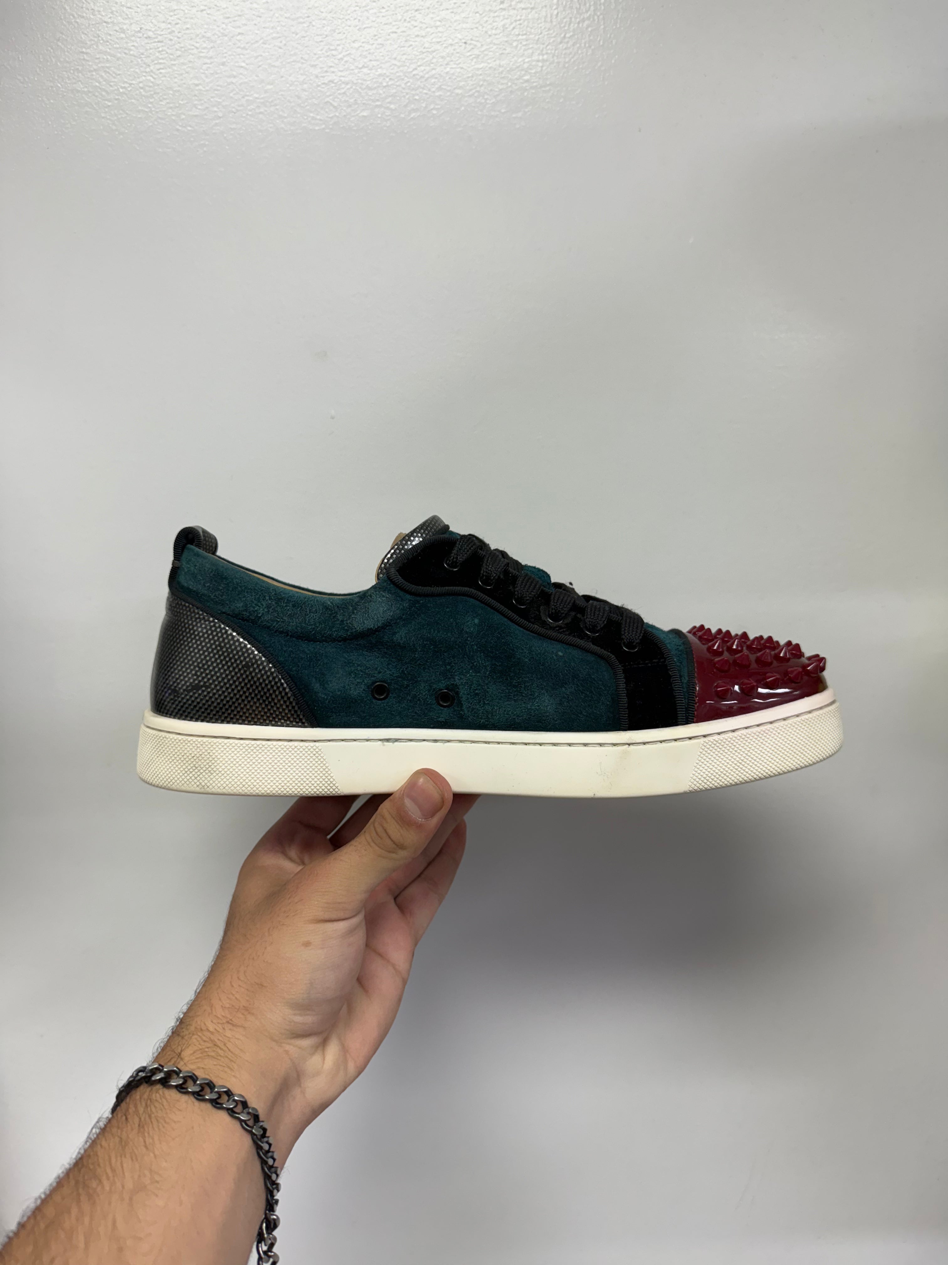 Christian Louboutin Navy Red Sneakers