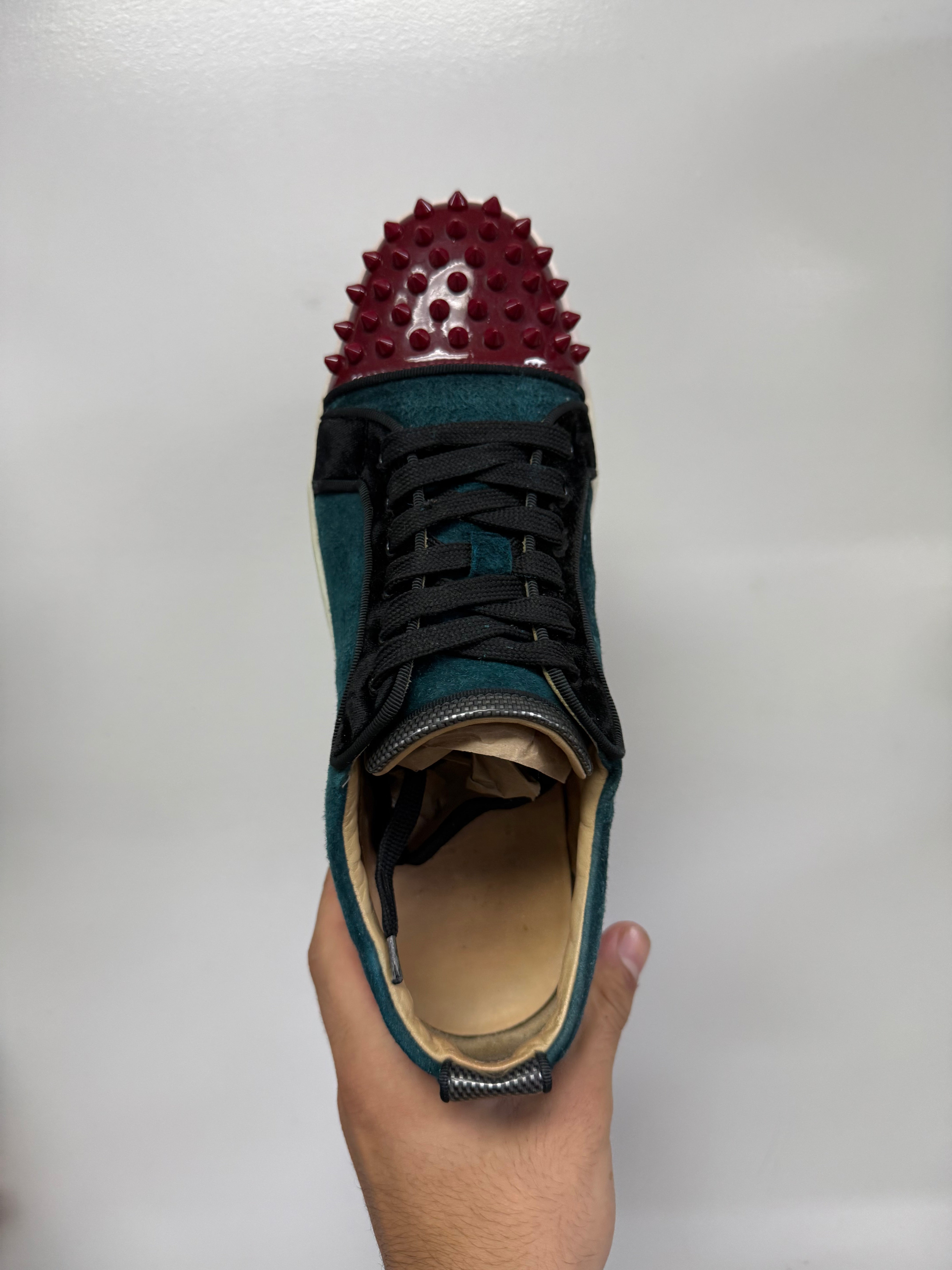 Christian Louboutin Navy Red Sneakers