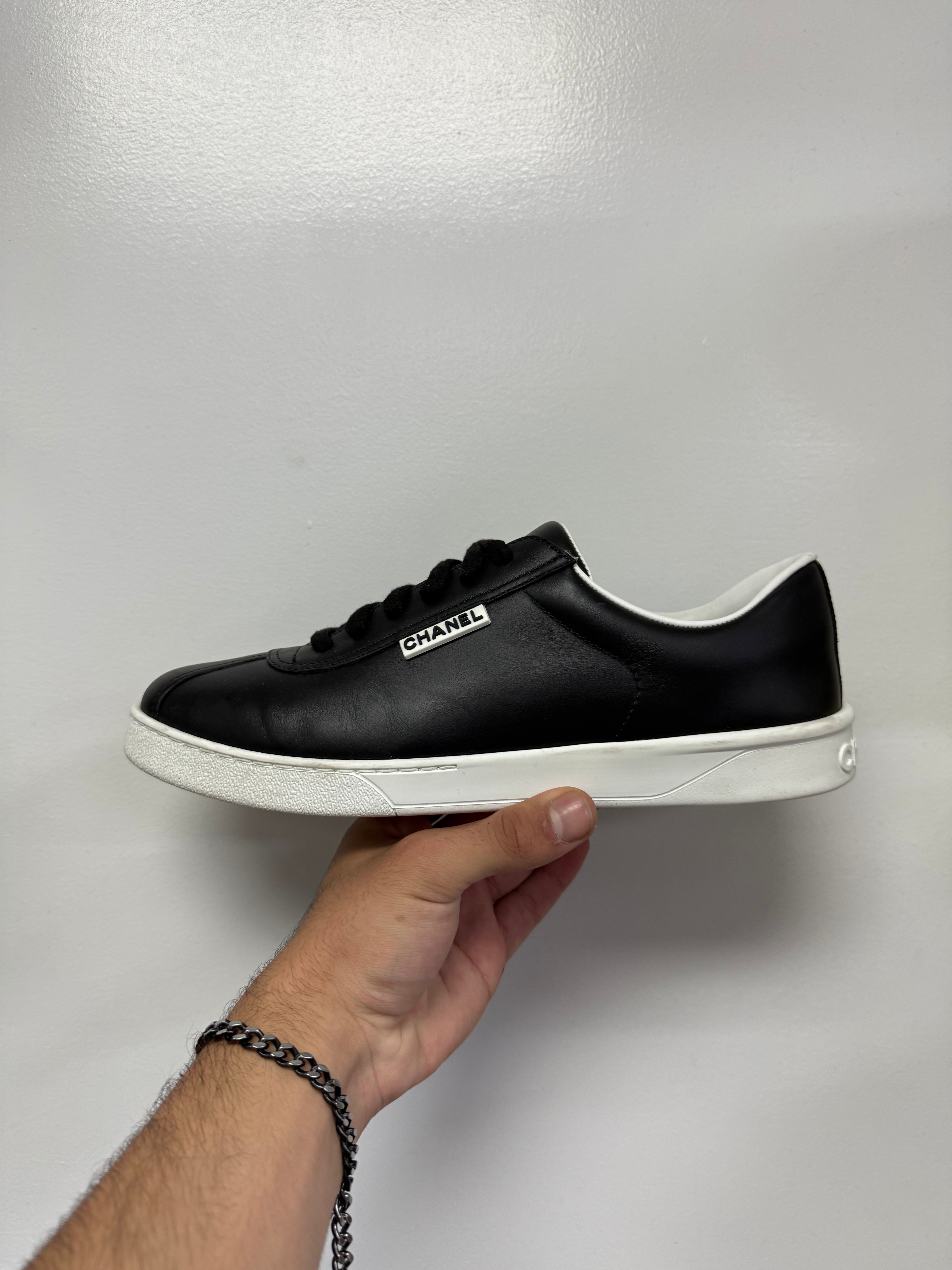 Chanel Black Uniform Trainer Low Sneakers