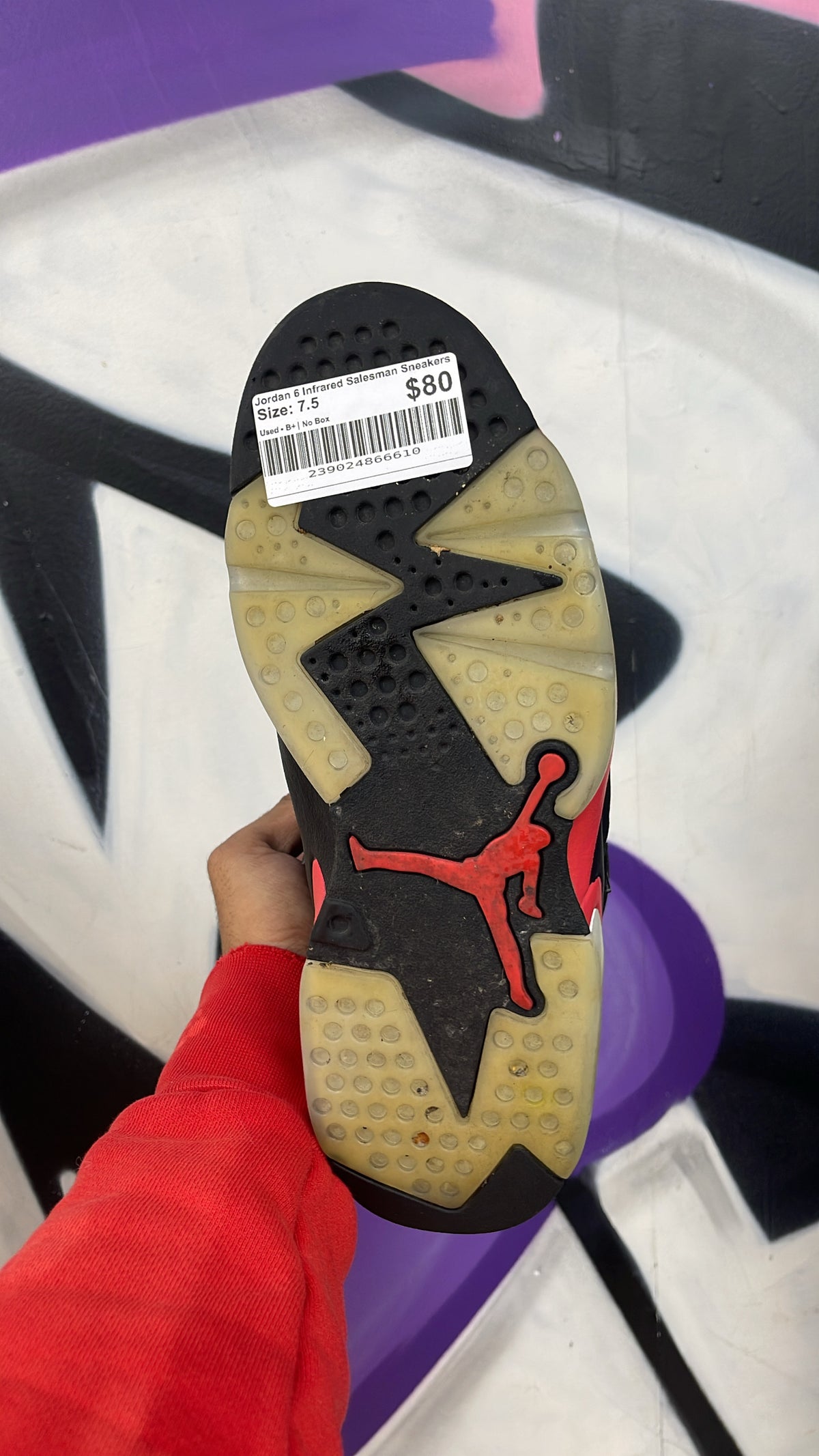 Jordan 6 Infrared Salesman Sneakers