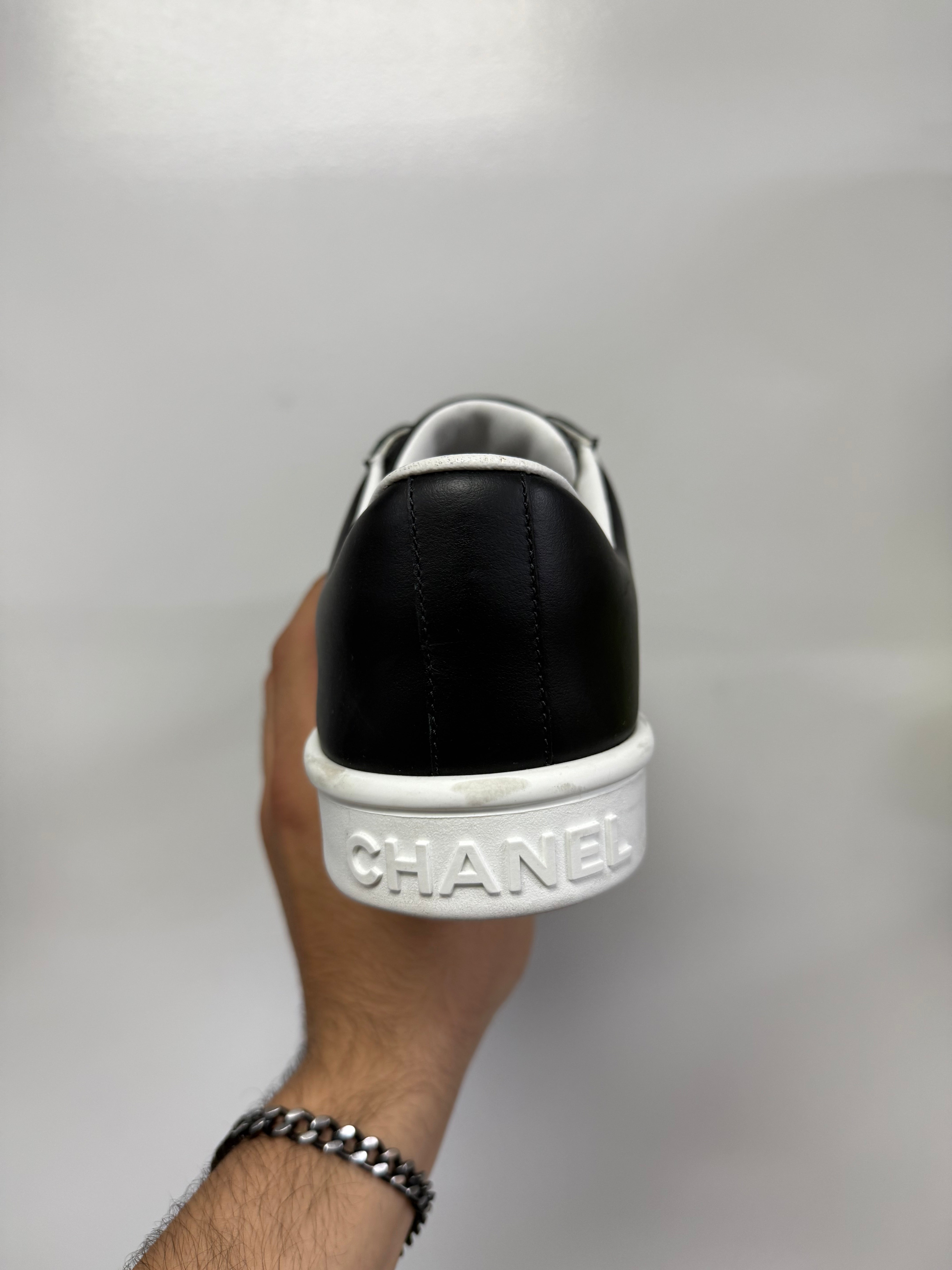 Chanel Black Uniform Trainer Low Sneakers