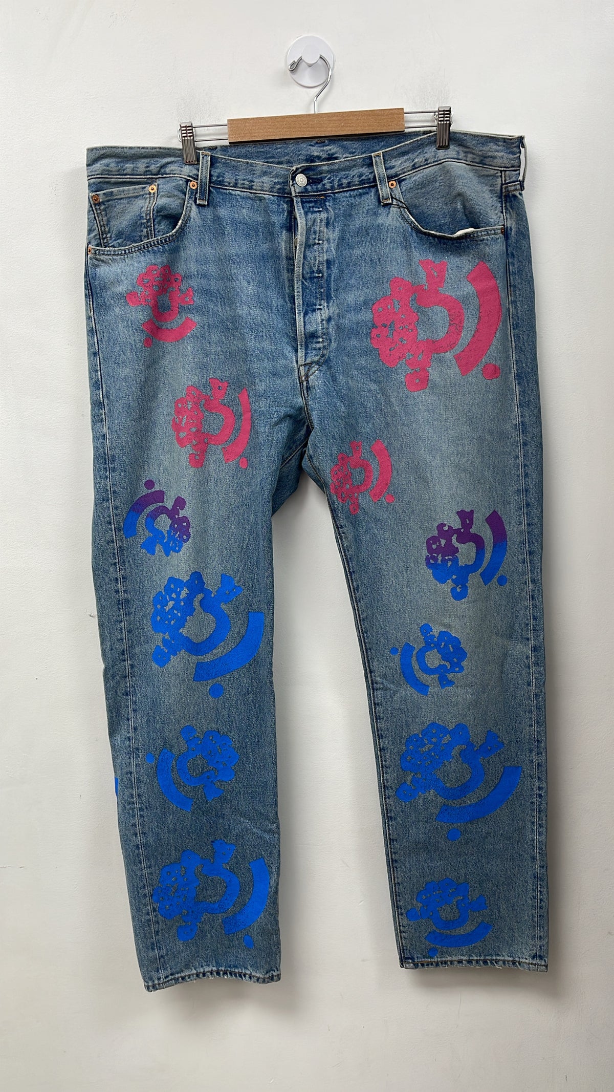Denim Tears Light Wash Blue Purple BSTROY Jeans