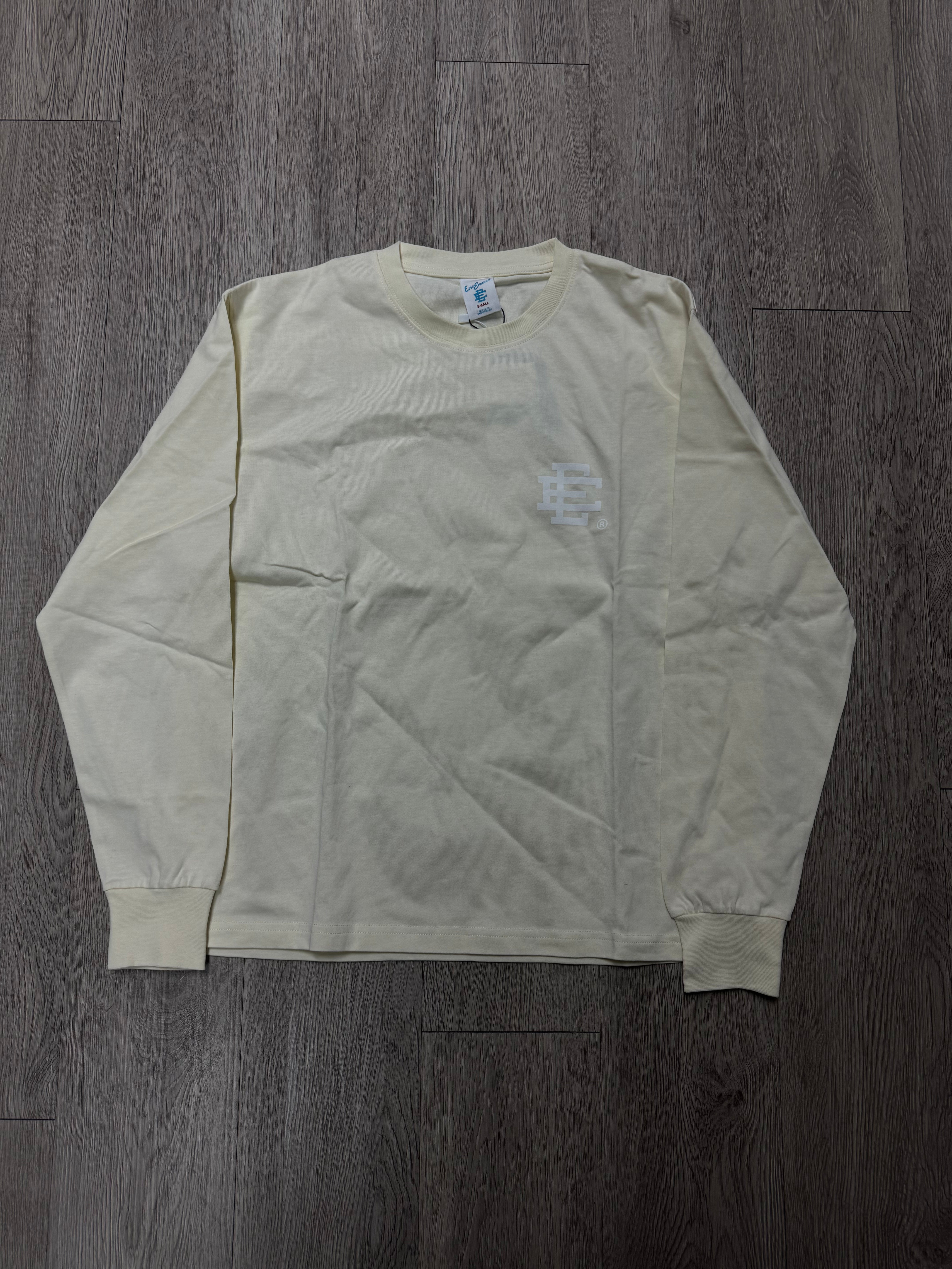 Eric Emanuel Cream White Logo Long Sleeve