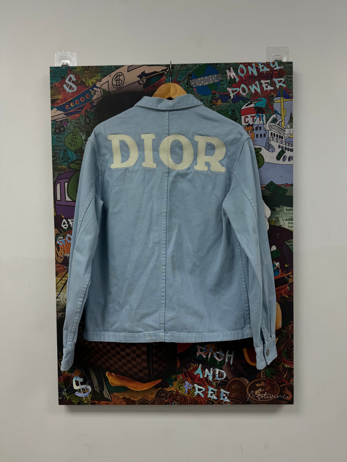 Dior Baby Blue Jean Jacket Used 44 (Medium) N/A