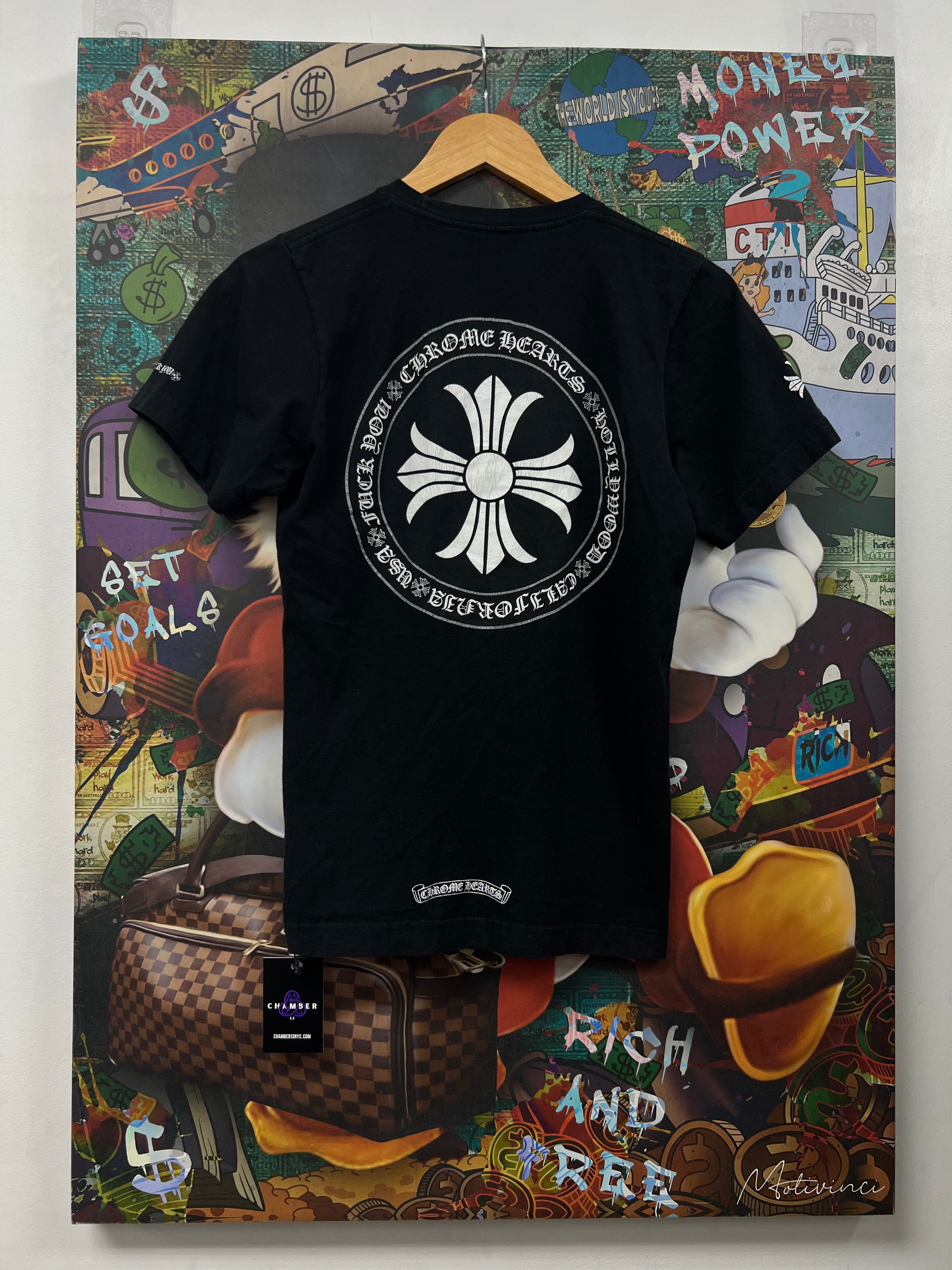 Chrome  Hearts Black Plus Logo Tee