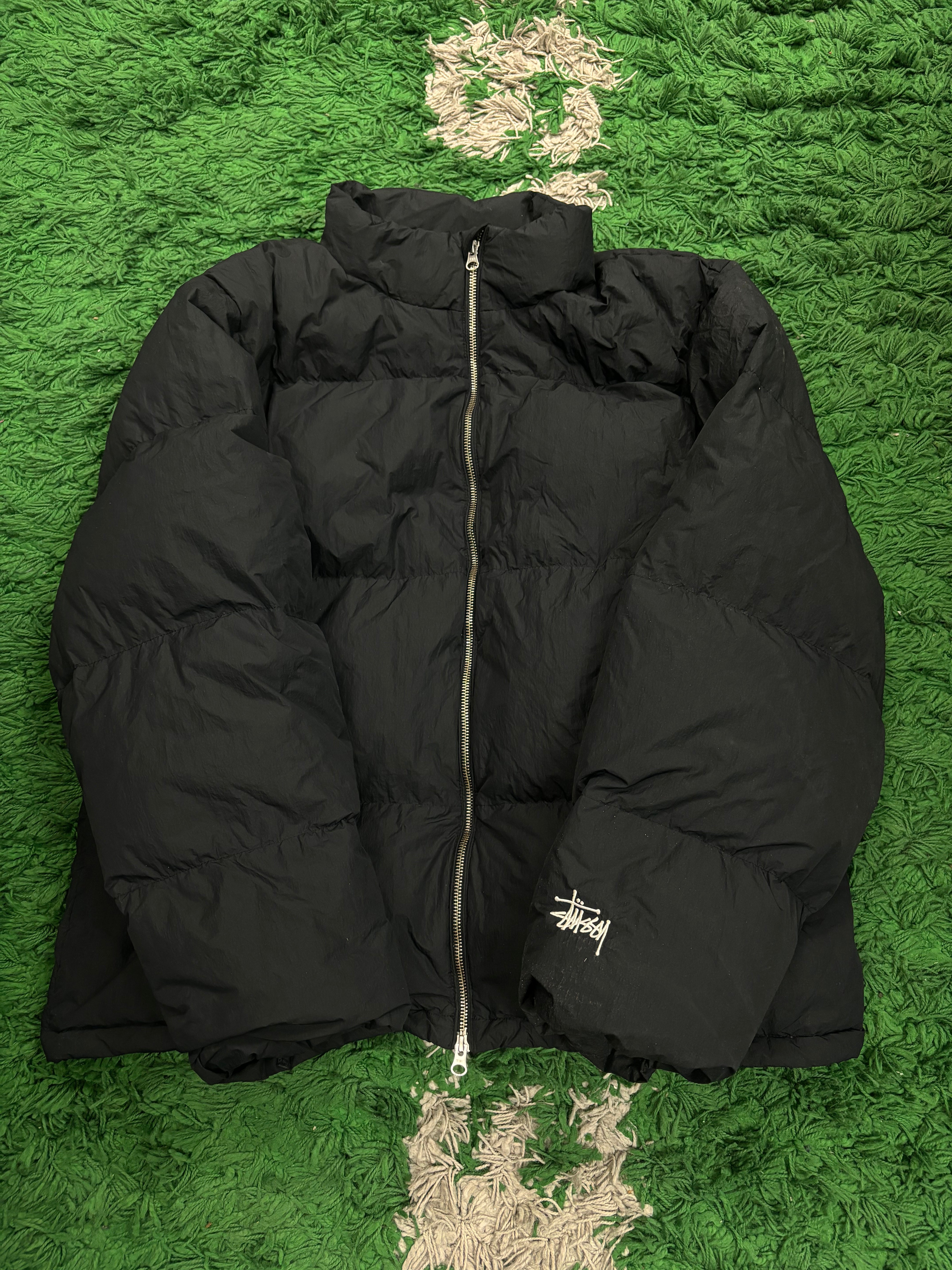 Stussy Puffer Jacket Black Used XL N/A