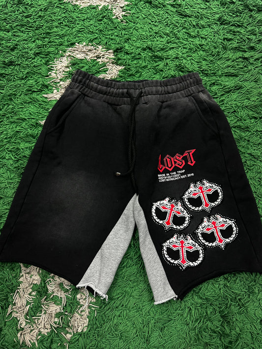 LOST Intricacy MITT Shorts Black Red Used Small N/A