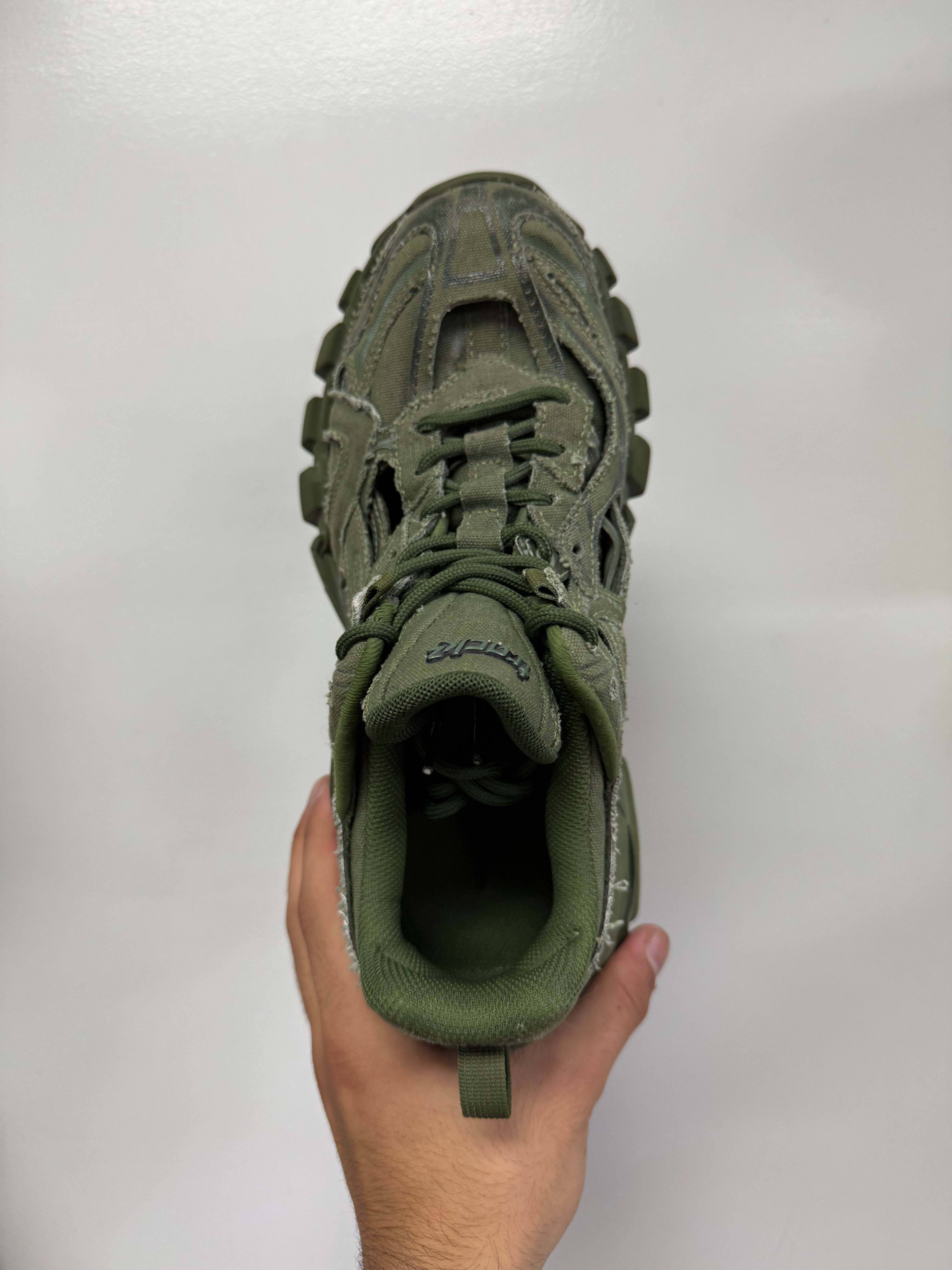 Balenciaga Green Kahki Track 2 New 39 With Box
