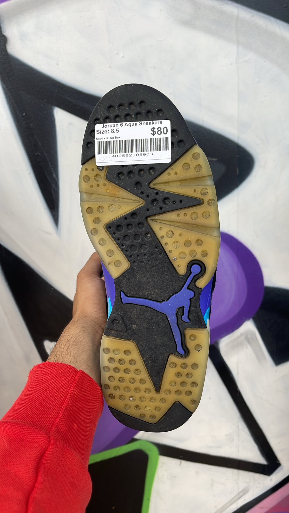 Jordan 6 Aqua Sneakers