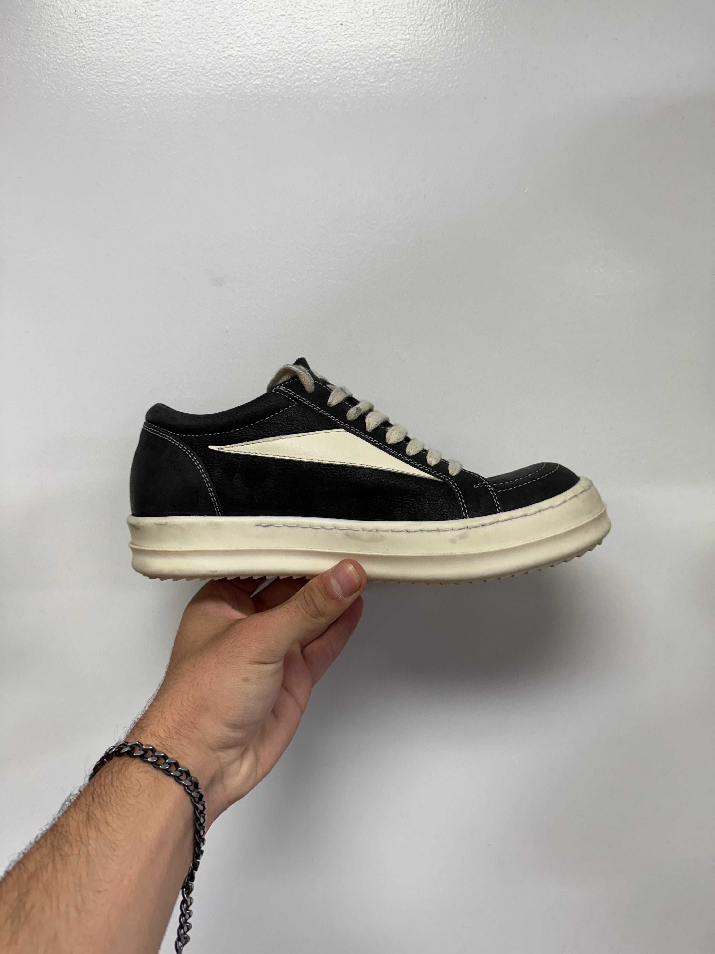 Rick Owens Black Vintage Mainline Low Sneakers
