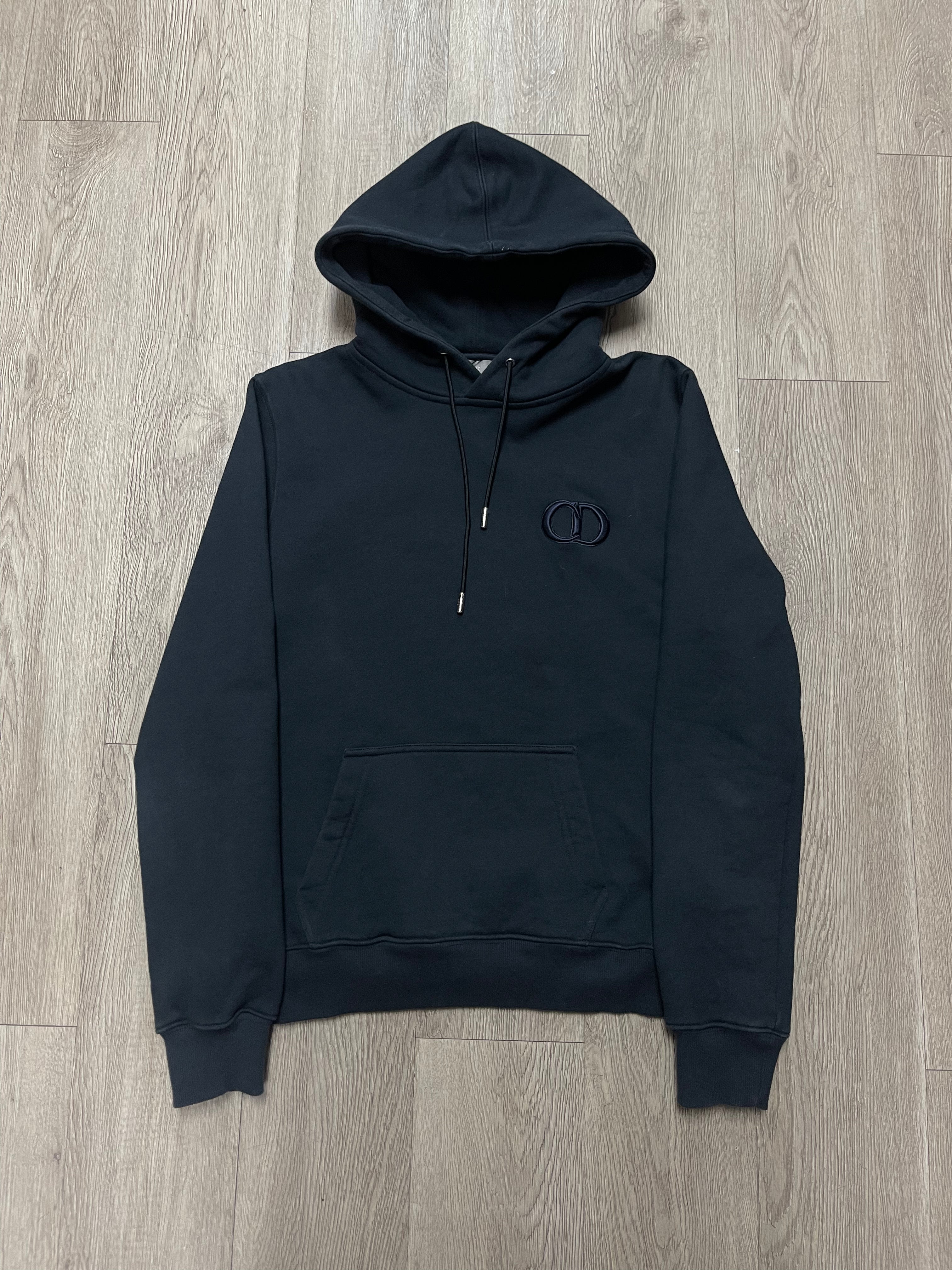Dior Navy CD Logo Hoodies