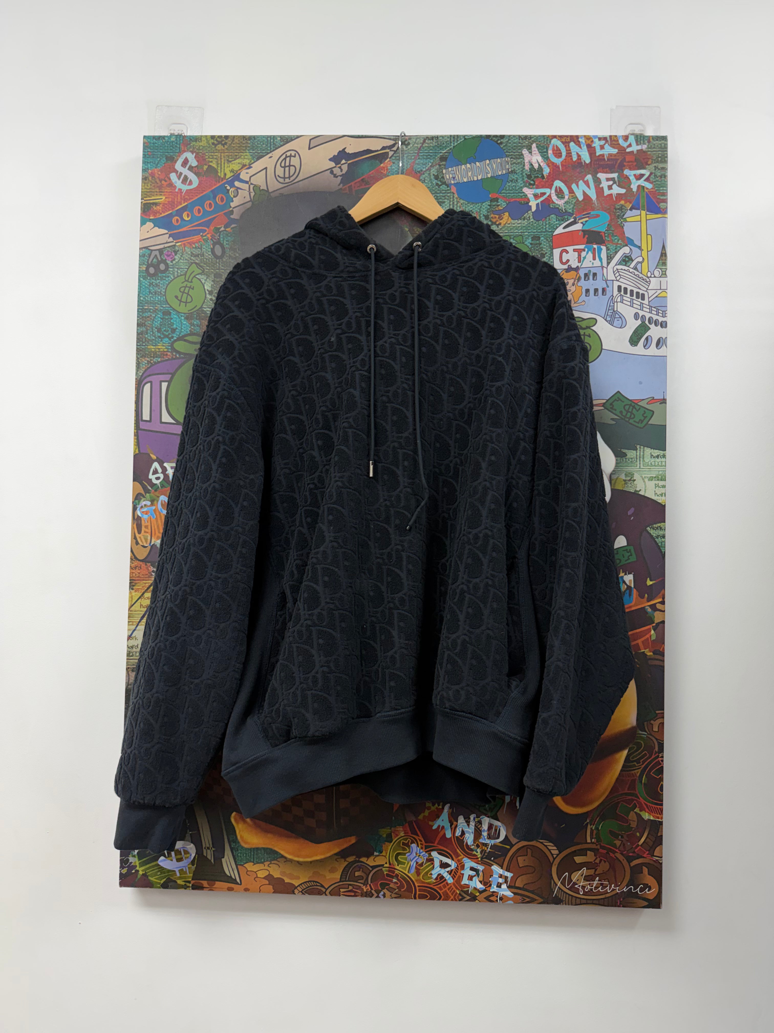 Dior Black Towel hoodie Hoodie