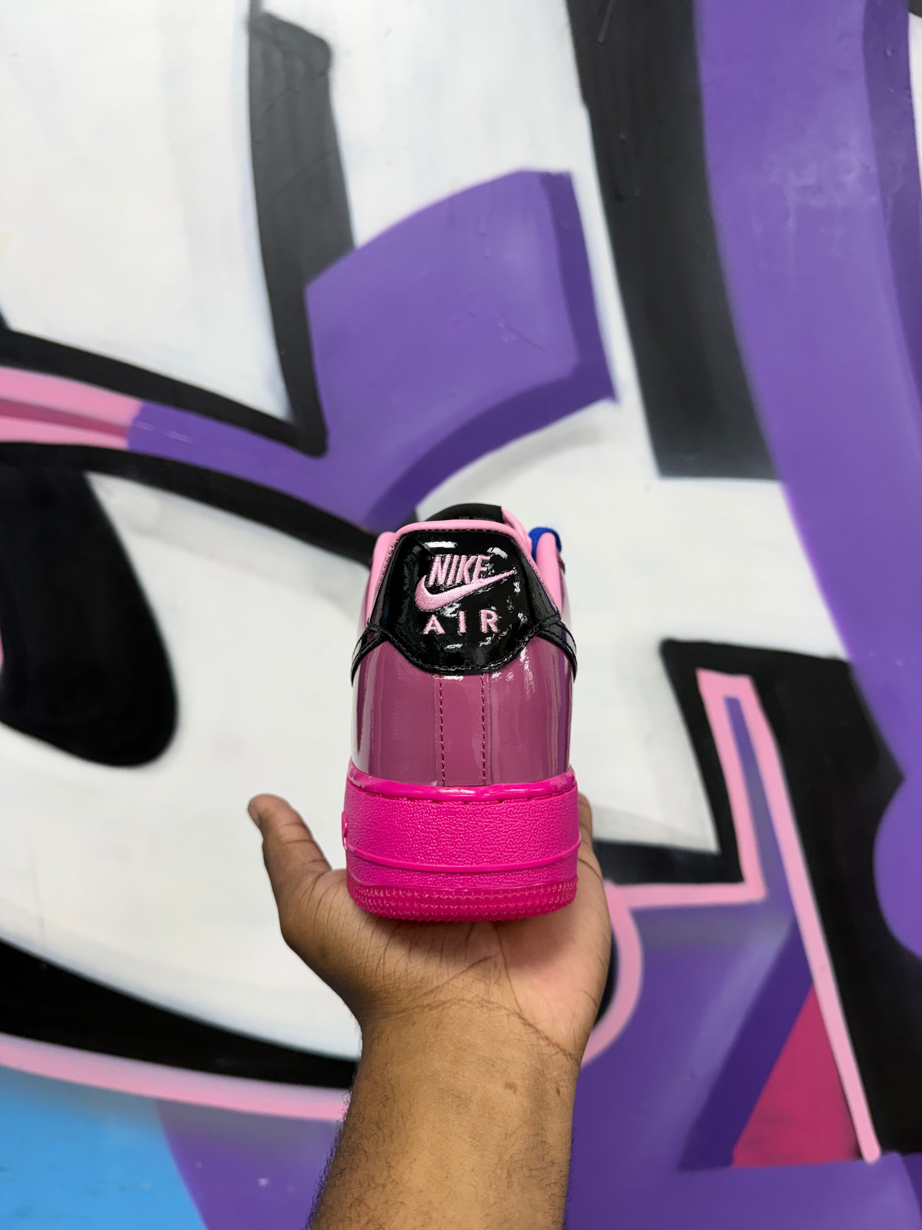 Nike AF1 Pink Blue Sneakers