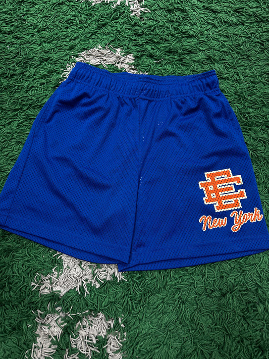 EE New York Shorts Blue Orange Used Small N/A