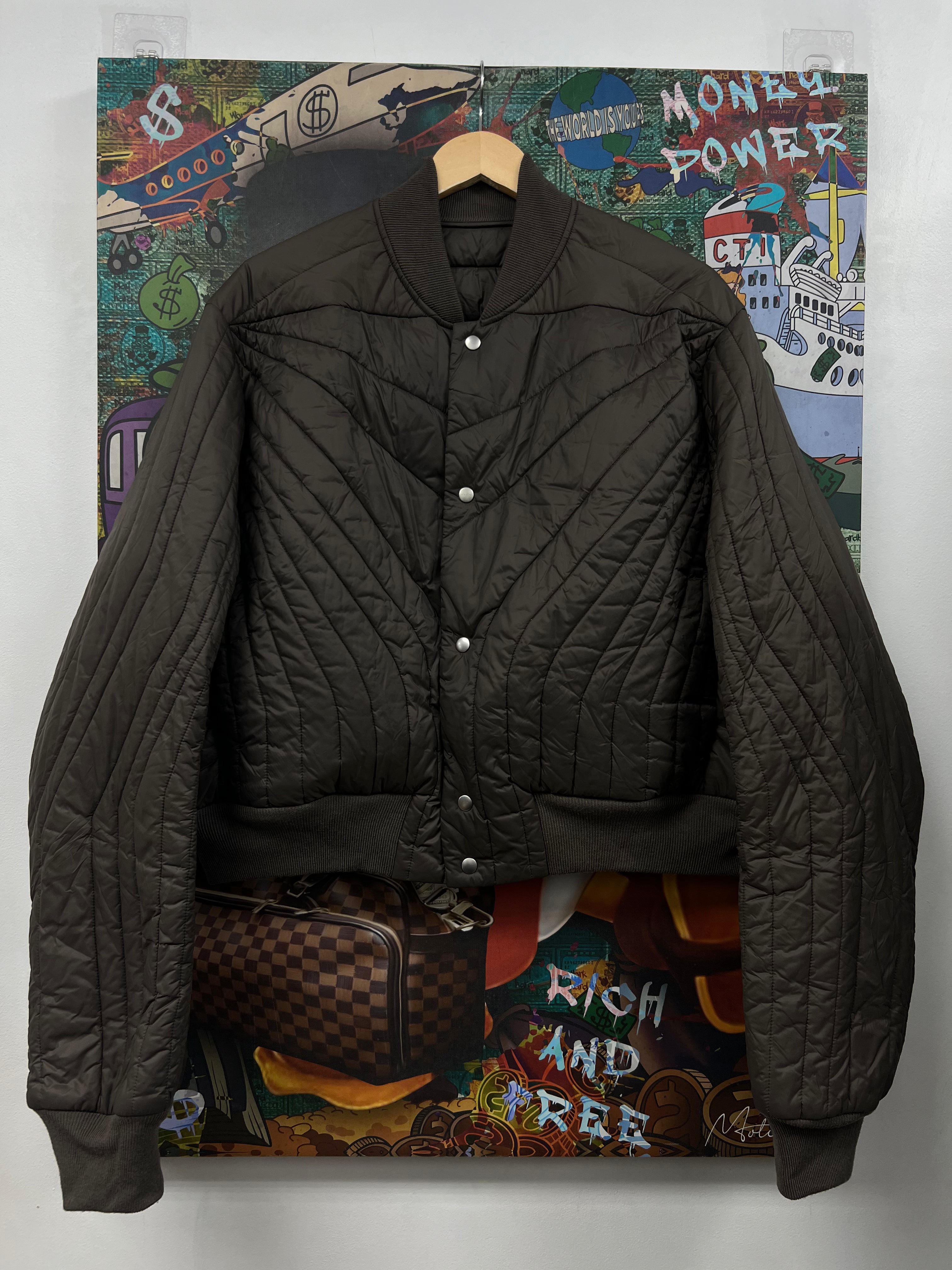Rick Owens Dark Dust Thin Puffer Jacket