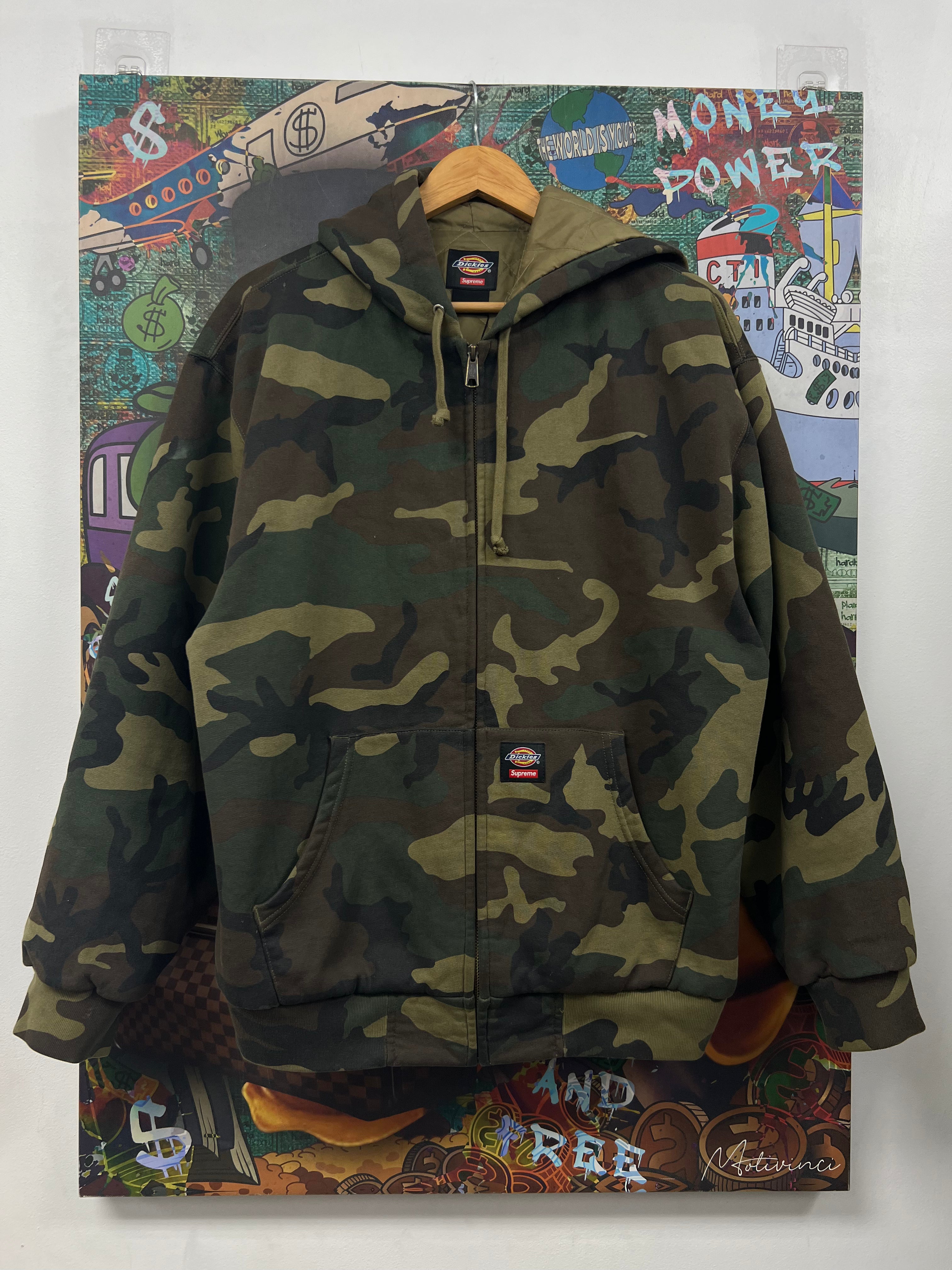 Supreme Dickies Camo Zip Up