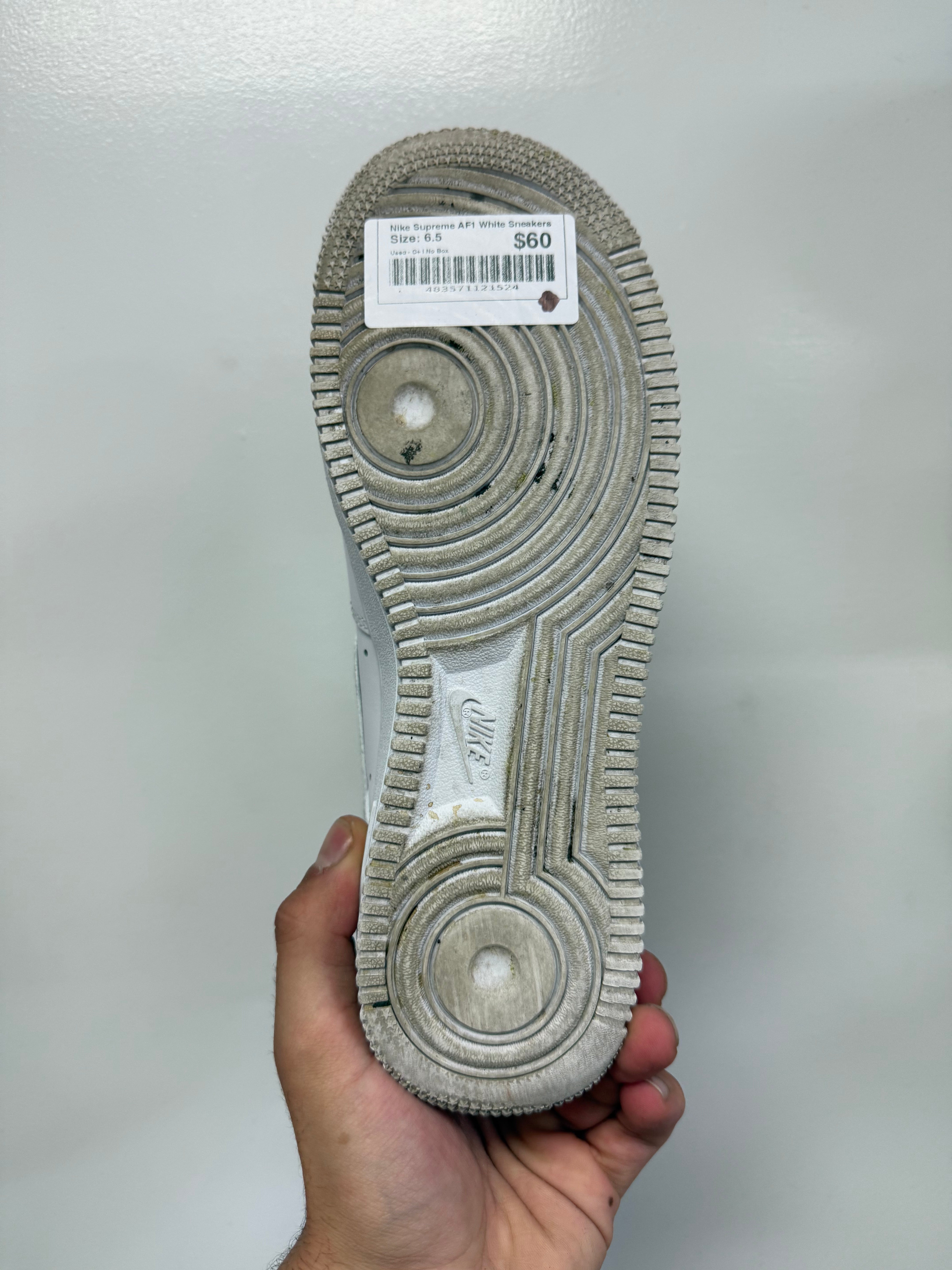 Nike Supreme AF1 White Sneakers