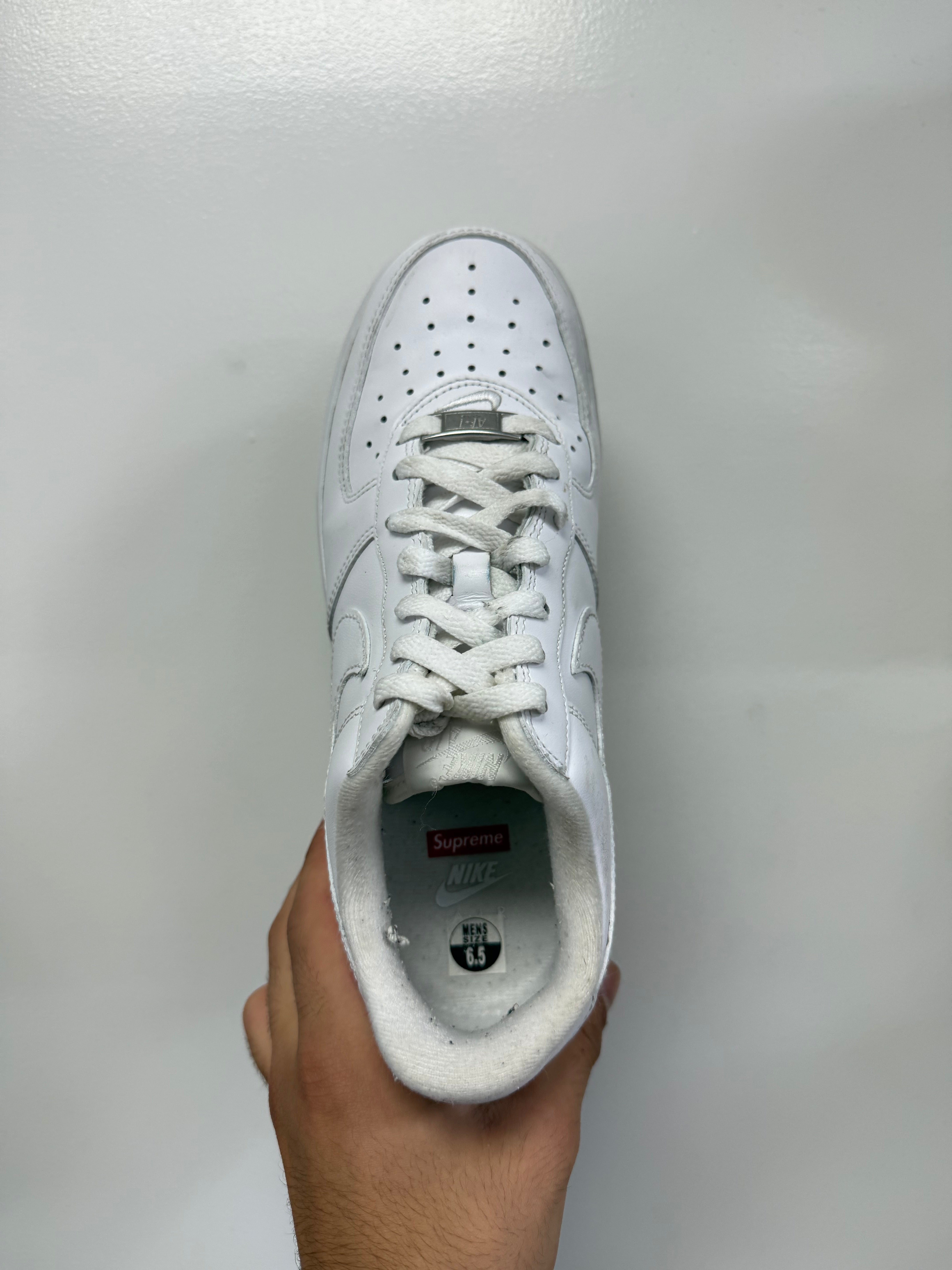 Nike Supreme AF1 White Sneakers