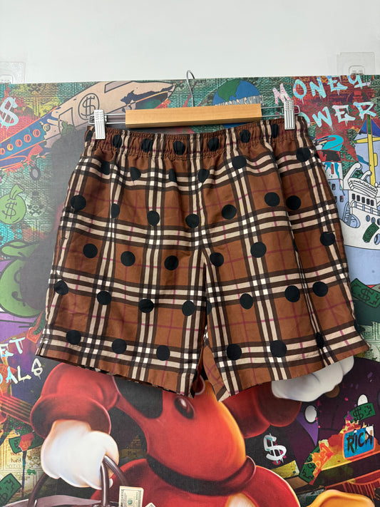 Burberry Monogram Polka Dot Shorts Brown Used