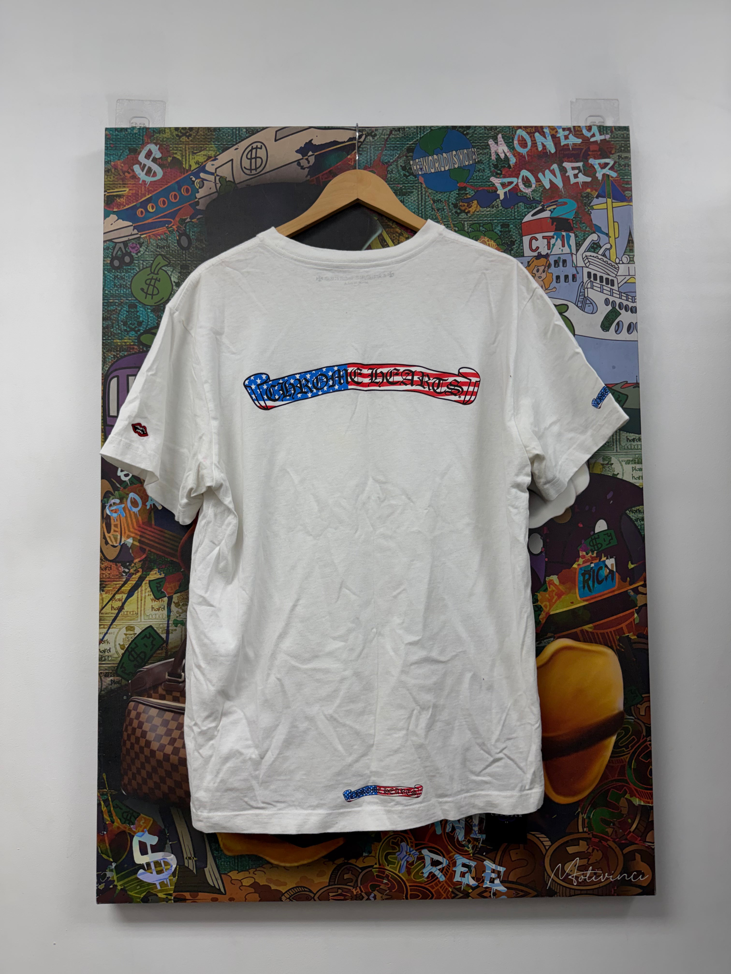 Chrome Hearts Matty Boy White USA Tee
