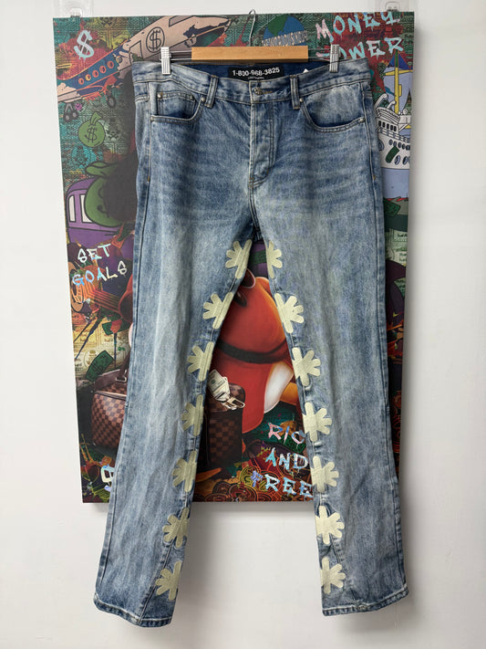 LOSTSHDWS Jeans Light Wash Bone Used