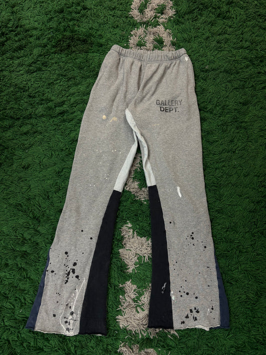 Gallery Dept Grey Paint Flare Sweats  Used