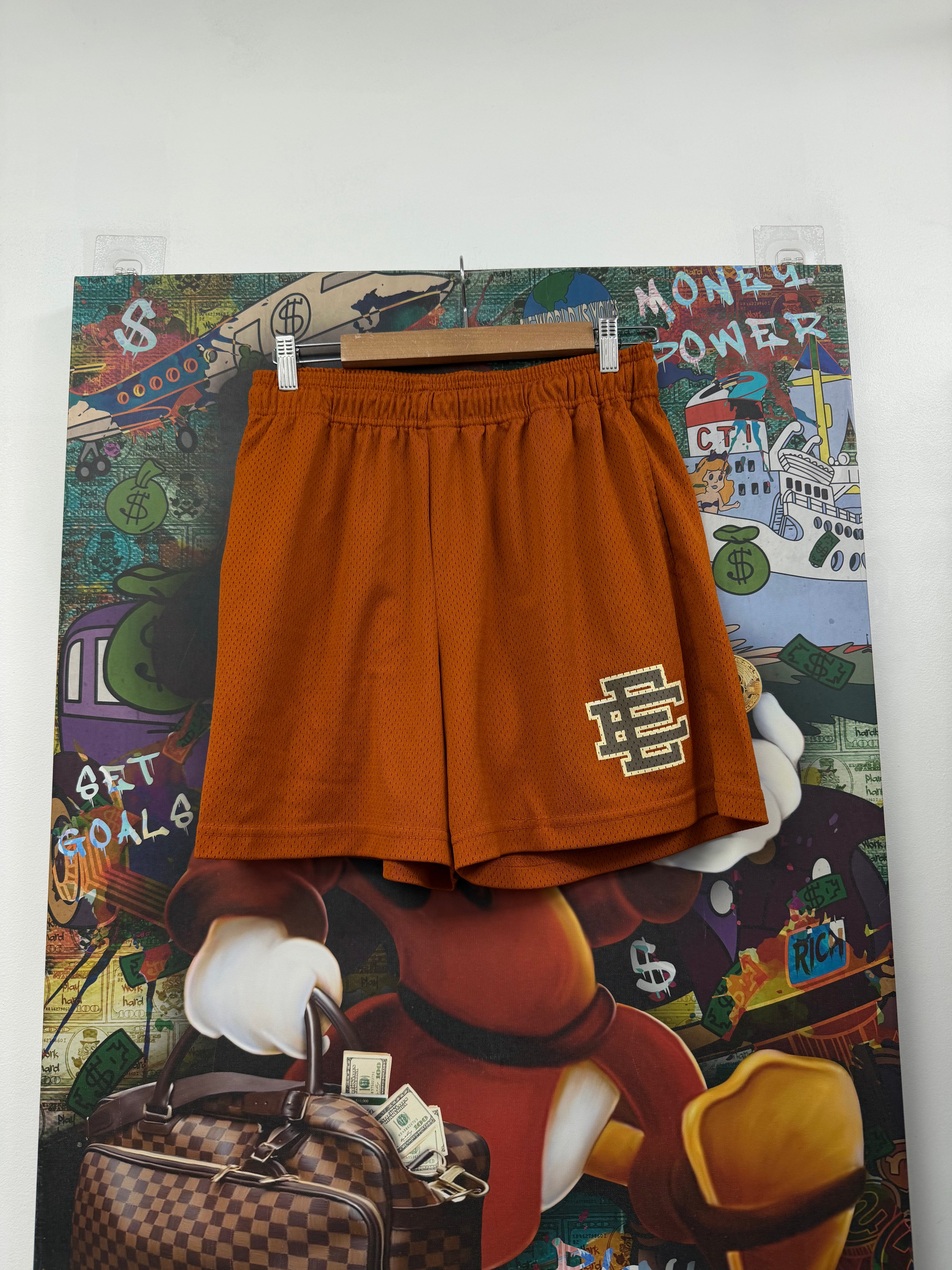 Eric Emanuel Burnt Orange Brown Shorts