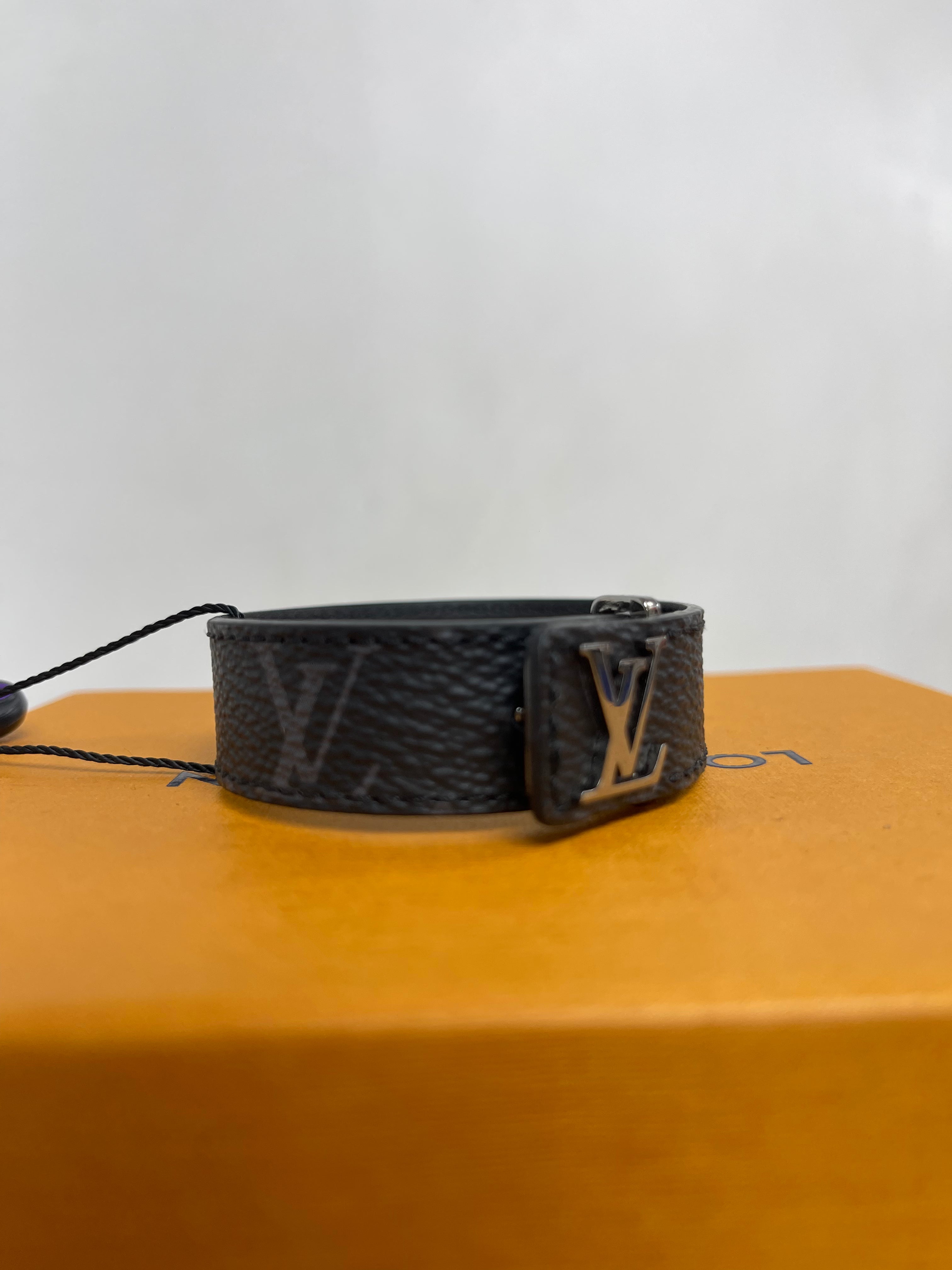 Louis Vuitton Black Monogram Snap Bracelet
