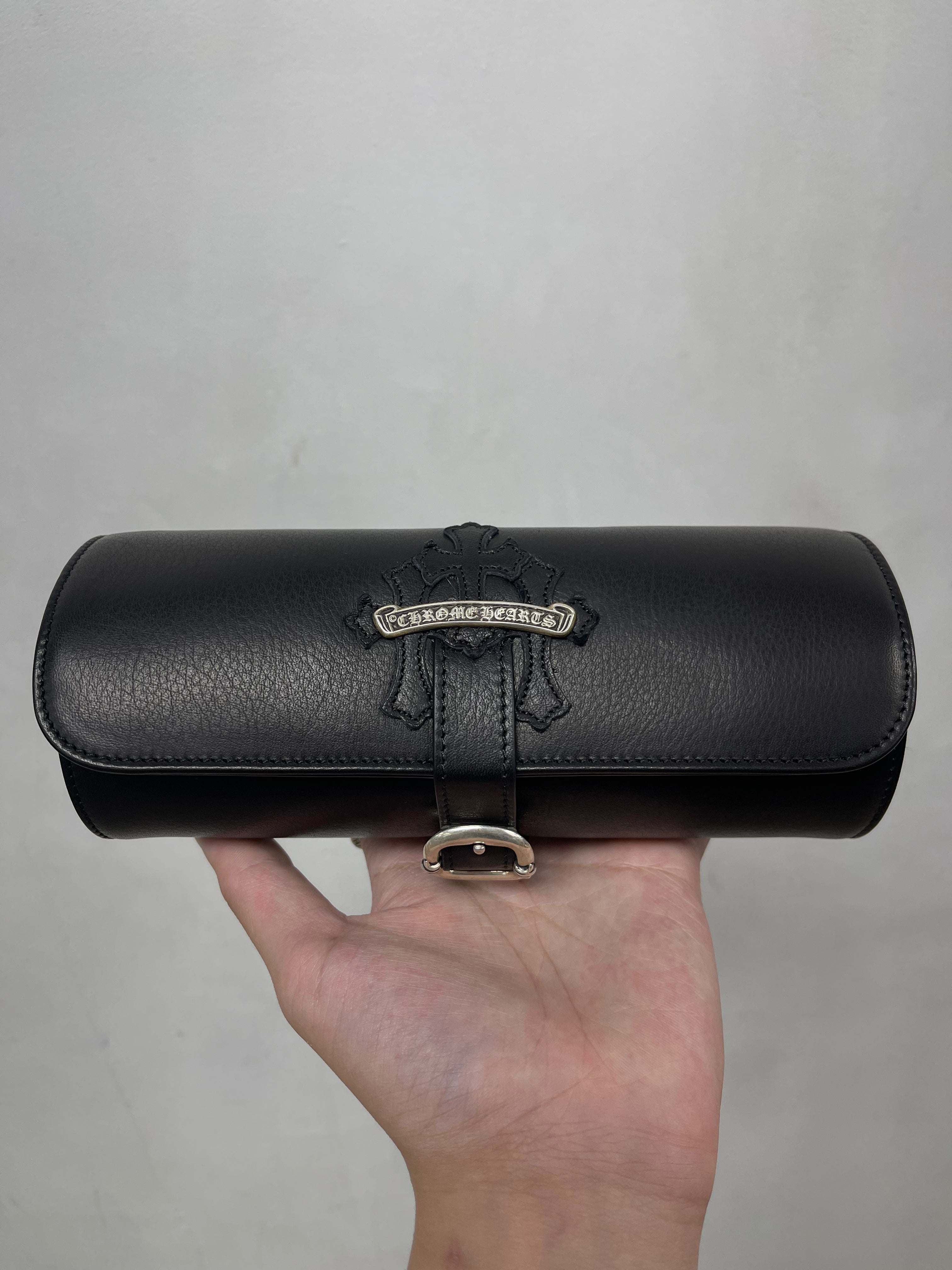 Chrome Hearts Black Cemetery Watch Roll Accessories